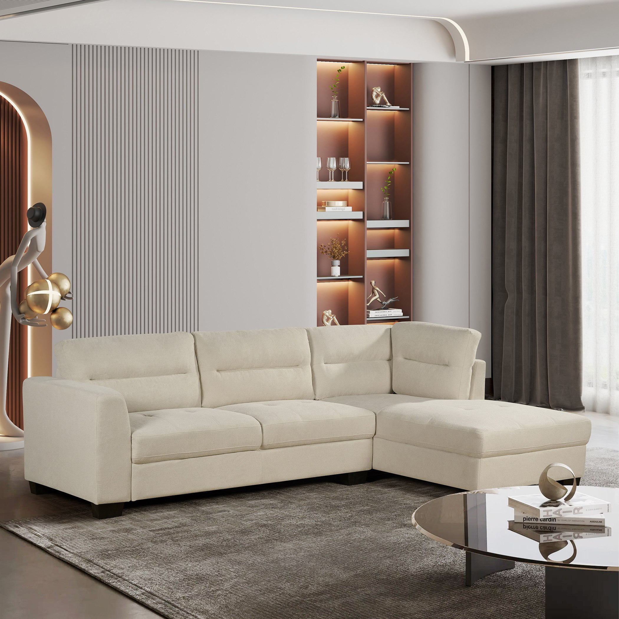 كنبة ركنية يمين 4 مقاعد قماش من أوجستا-hbxlivingroom-sofasandarmchairs-cornersofas-image-1