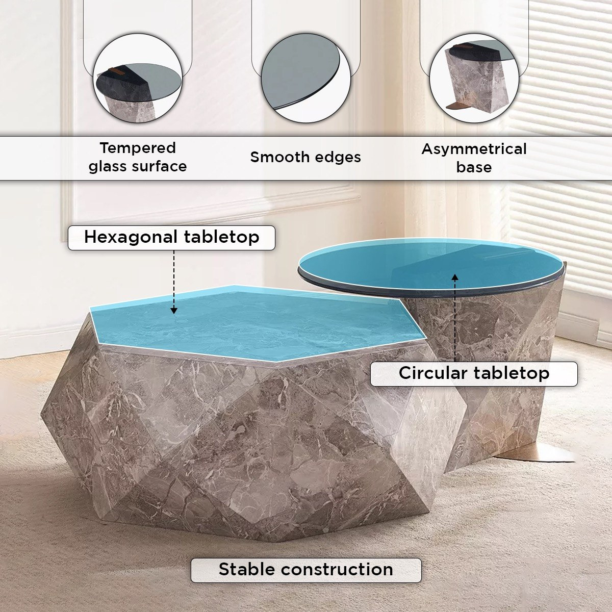 طقم طاولة قهوة زجاج قطعتين من سباركل-hbxlivingroom-tablesandstands-coffeetables-image-5