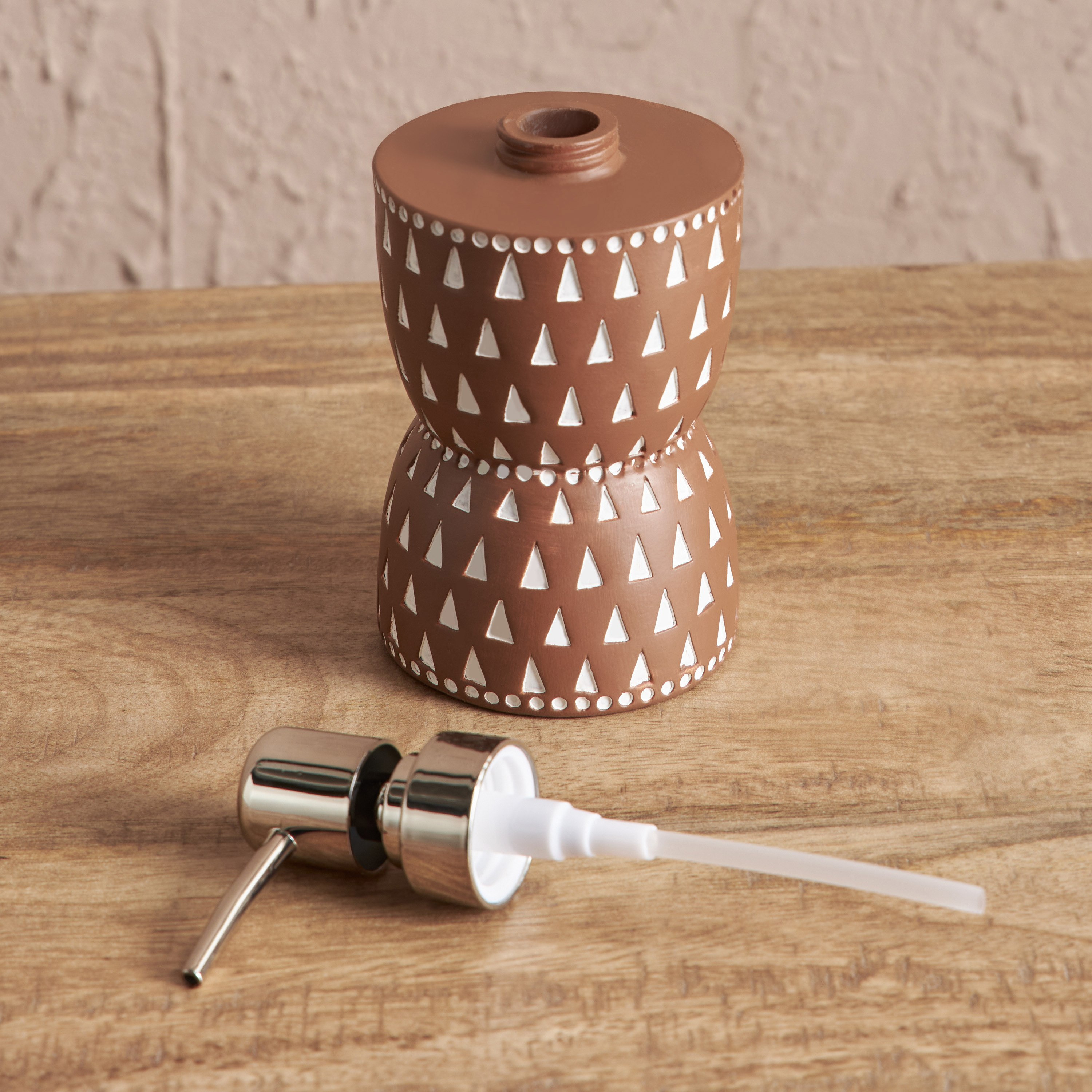 موزع صابون من ريك - 7.5x7.5x17 سم-hbxdecorandfurnishings-bathroomaccessories-bathroomsets-image-2