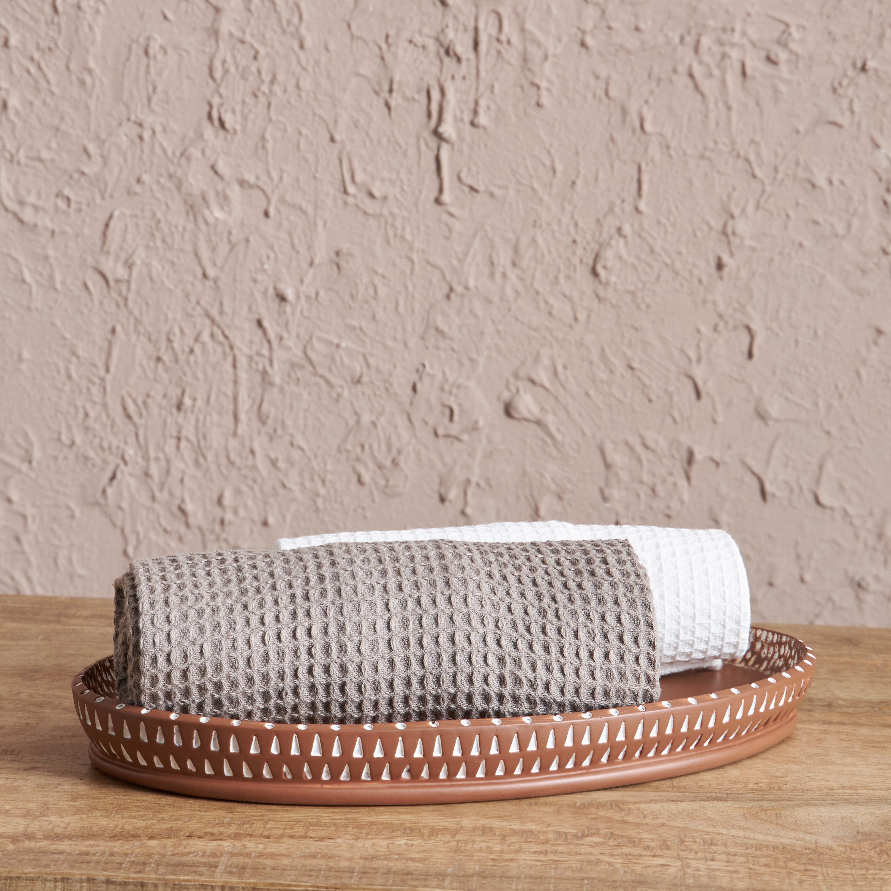 صينية مناشف كوكونت من ريك - 30x20x2.5 سم-hbxdecorandfurnishings-bathroomaccessories-bathroomsets-image-1