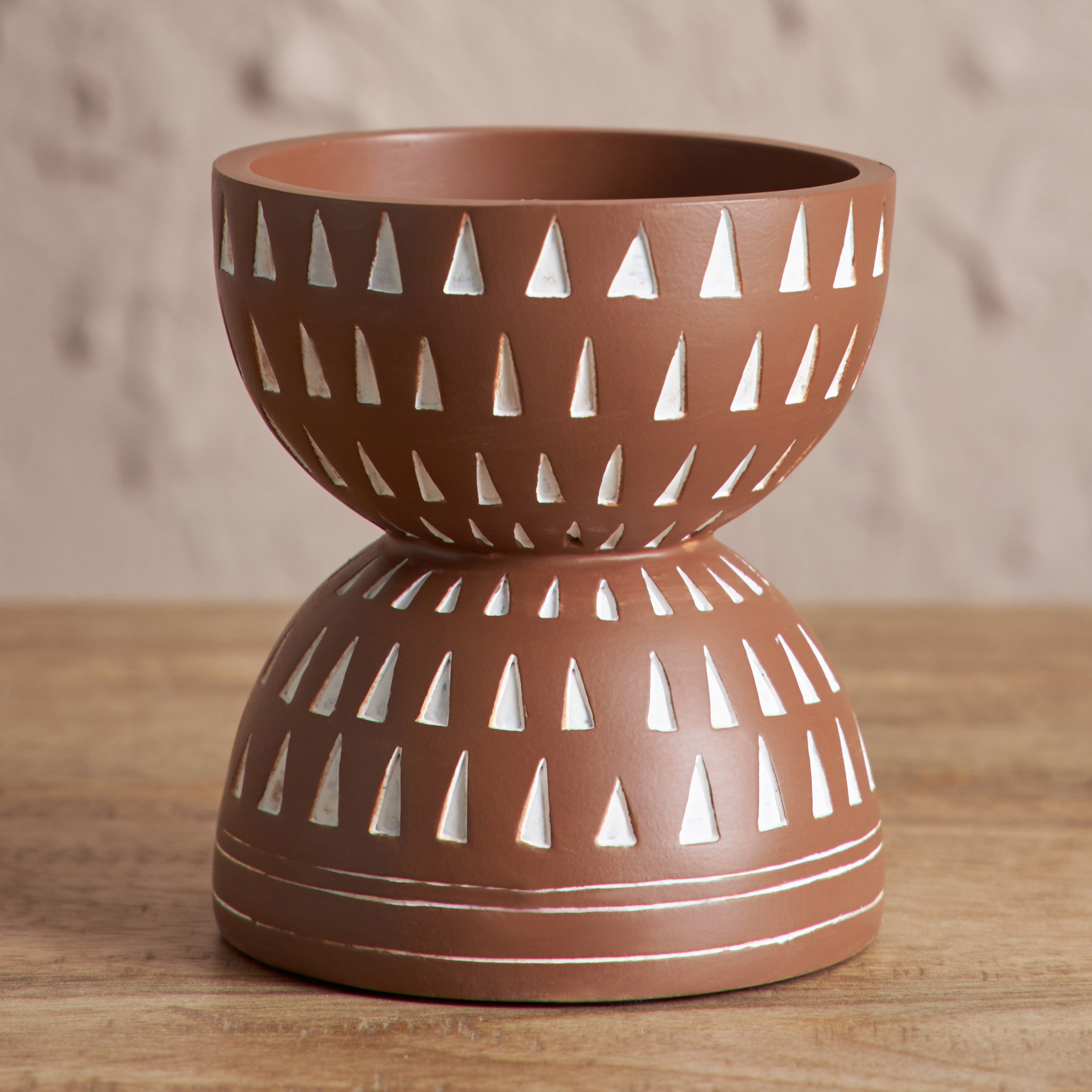 حامل شموع بجوز الهند من ريك - 9x9x10.5 سم-hbxlivingroom-decorandaccessories-candleholders-image-2