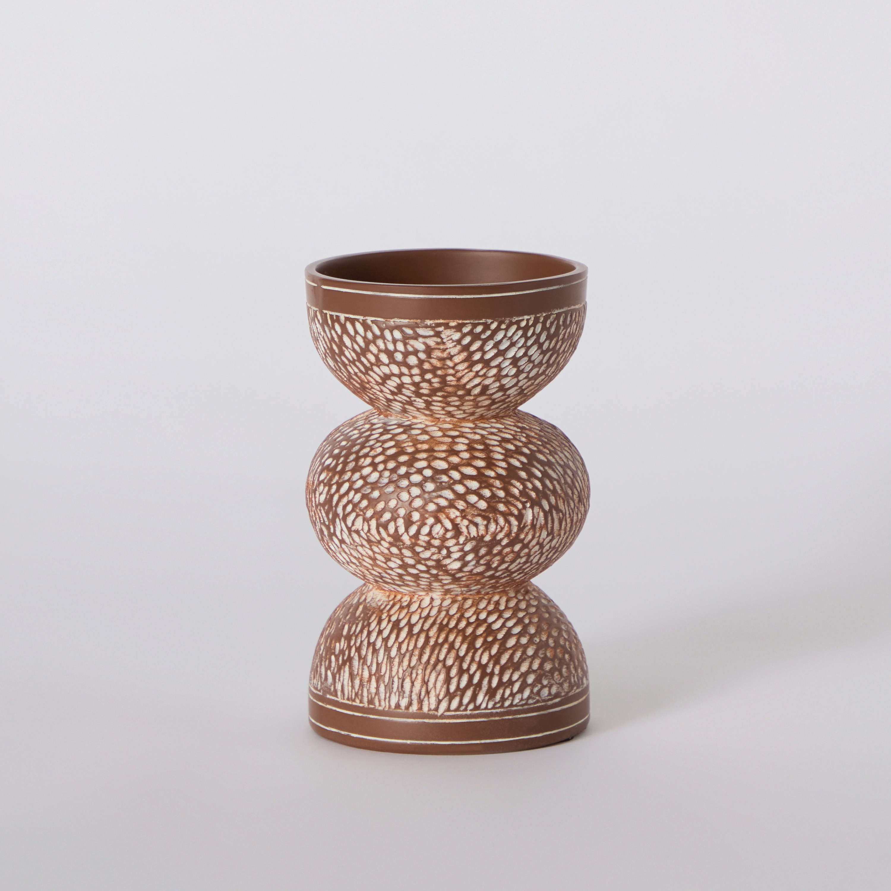 حامل شموع بجوز الهند من ريك - 9x9x15 سم-hbxlivingroom-decorandaccessories-candleholders-image-4