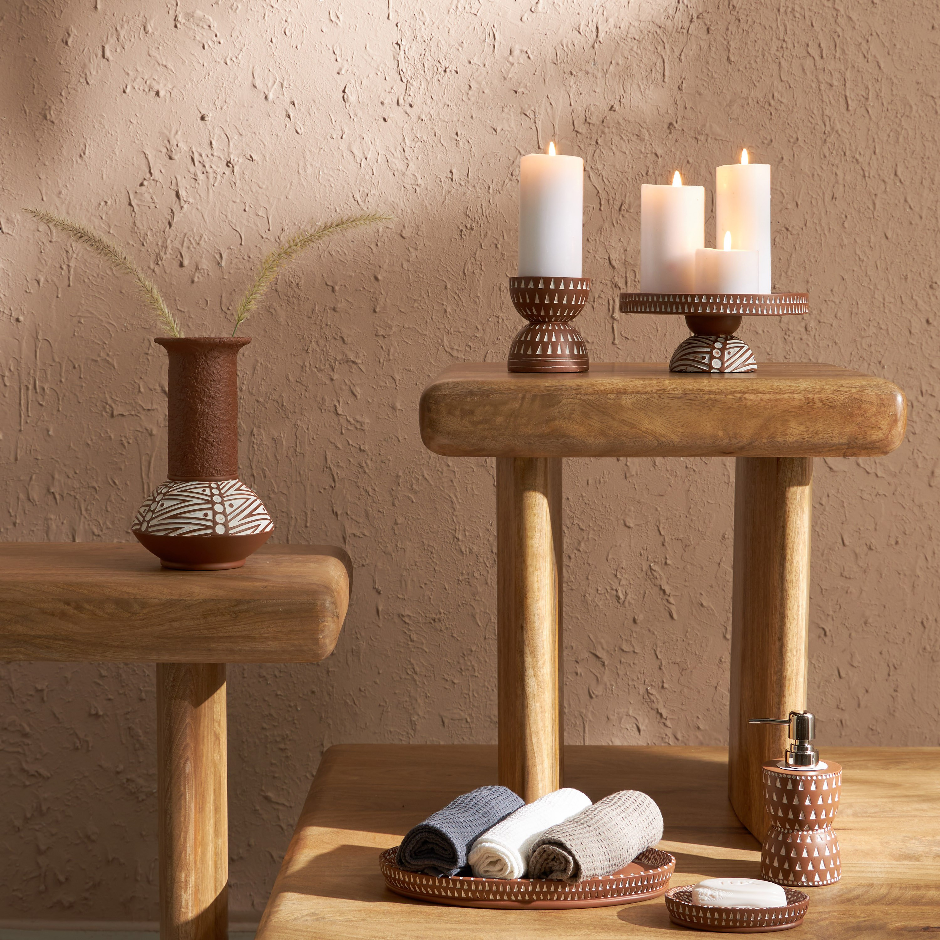 مزهرية جوز الهند من ريك - 16x16x24 سم-hbxbedroom-decorandaccessories-vases-image-4