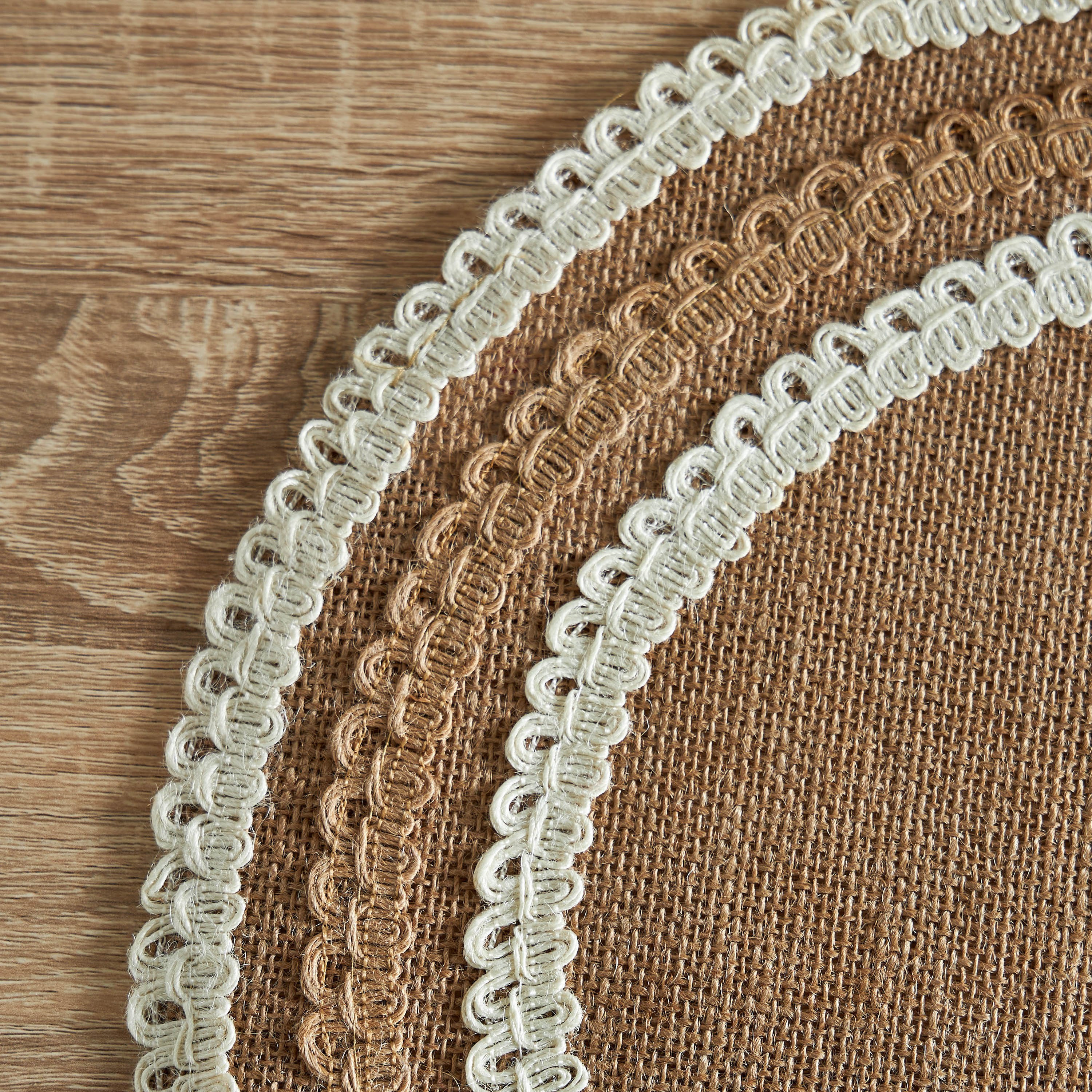 لبادة صحون جوت دانتيل مستديرة من جوتوبيا - 38 سم-hbxdecorandfurnishings-homefurnishings-tablelinens-image-2