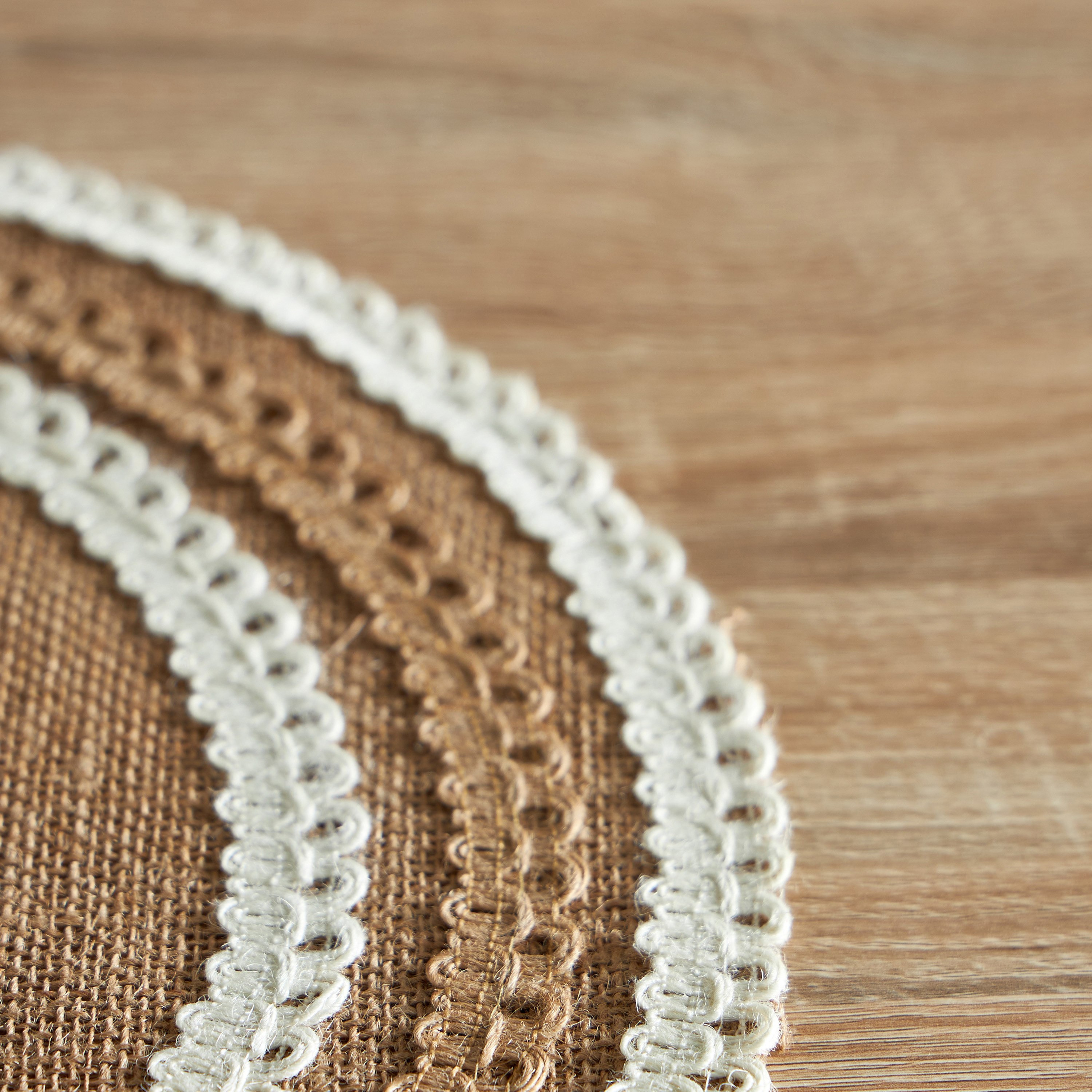 لبادة صحون جوت دانتيل مستديرة من جوتوبيا - 38 سم-hbxdecorandfurnishings-homefurnishings-tablelinens-image-3