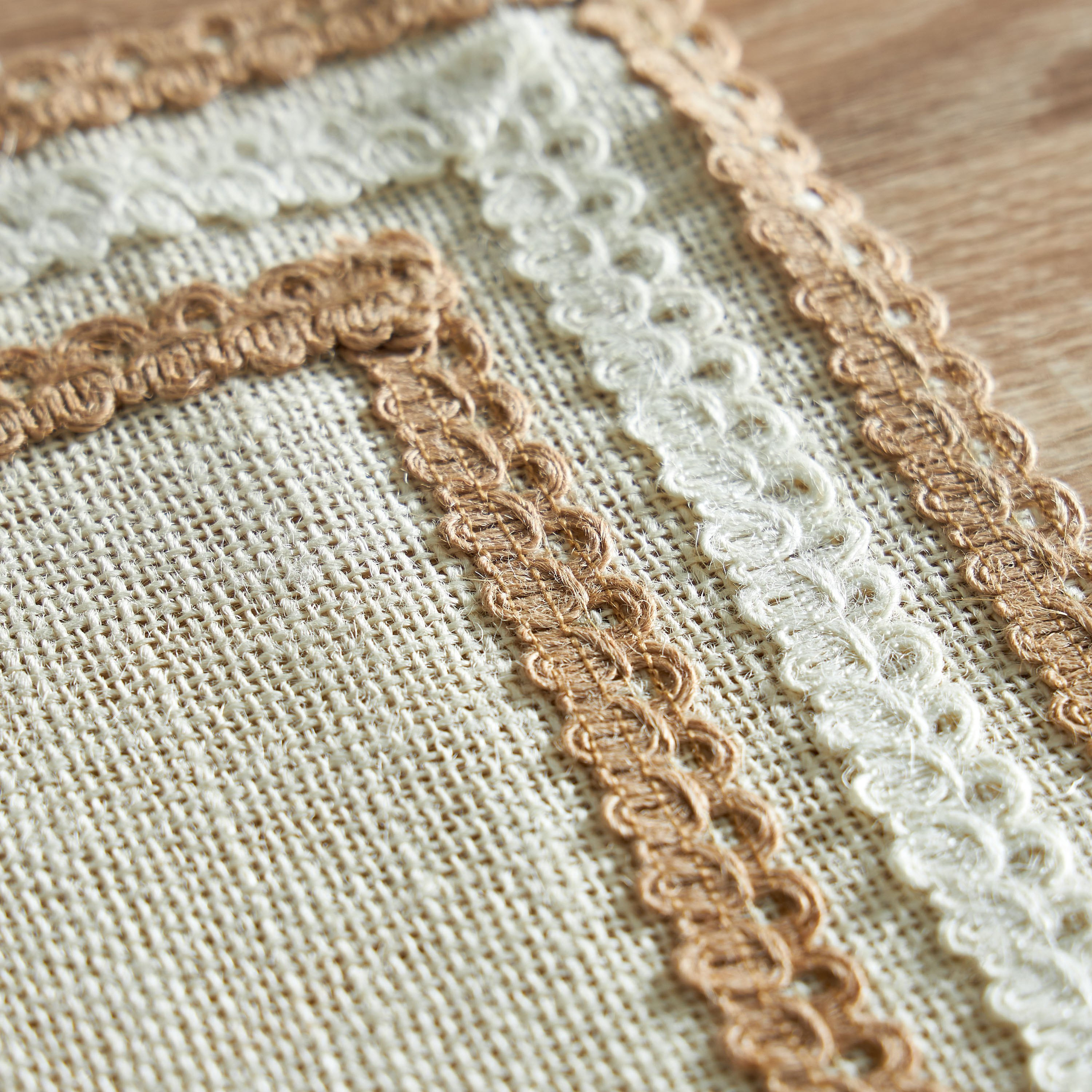 Jutopia Lace Jute Rectangular Placemat - 30x45 cm-hbxdecorandfurnishings-homefurnishings-tablelinens-image-3