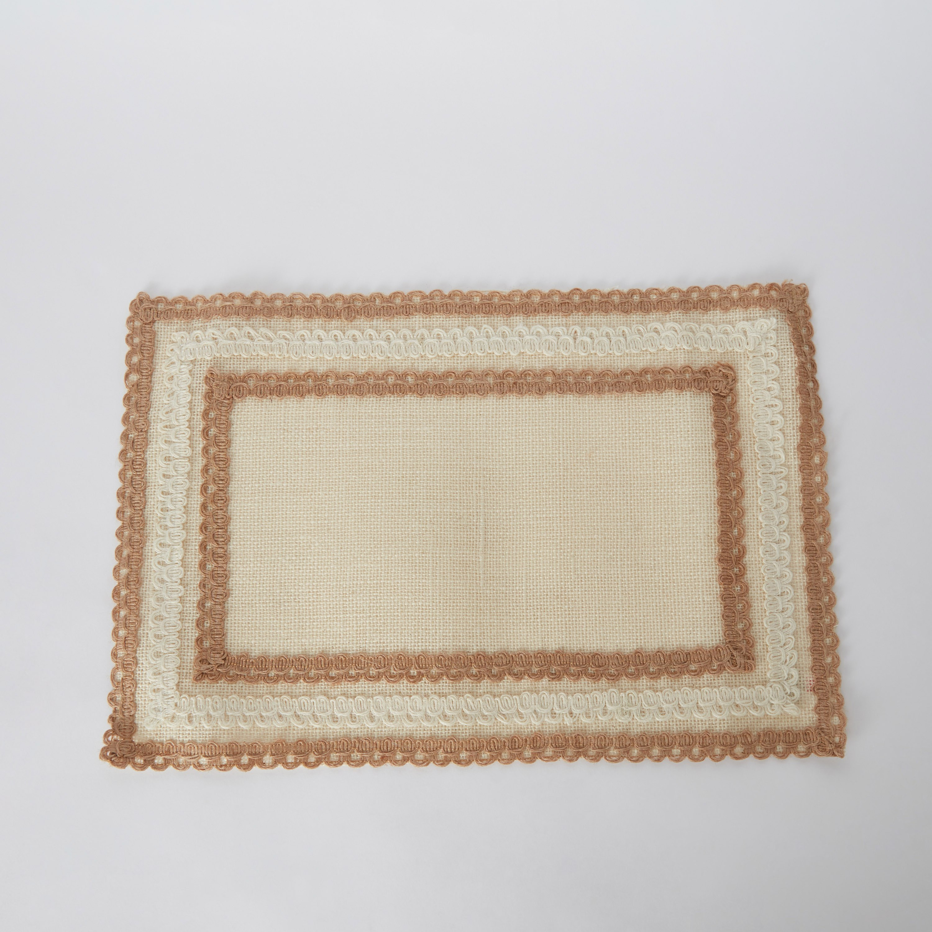 Jutopia Lace Jute Rectangular Placemat - 30x45 cm-hbxdecorandfurnishings-homefurnishings-tablelinens-image-5