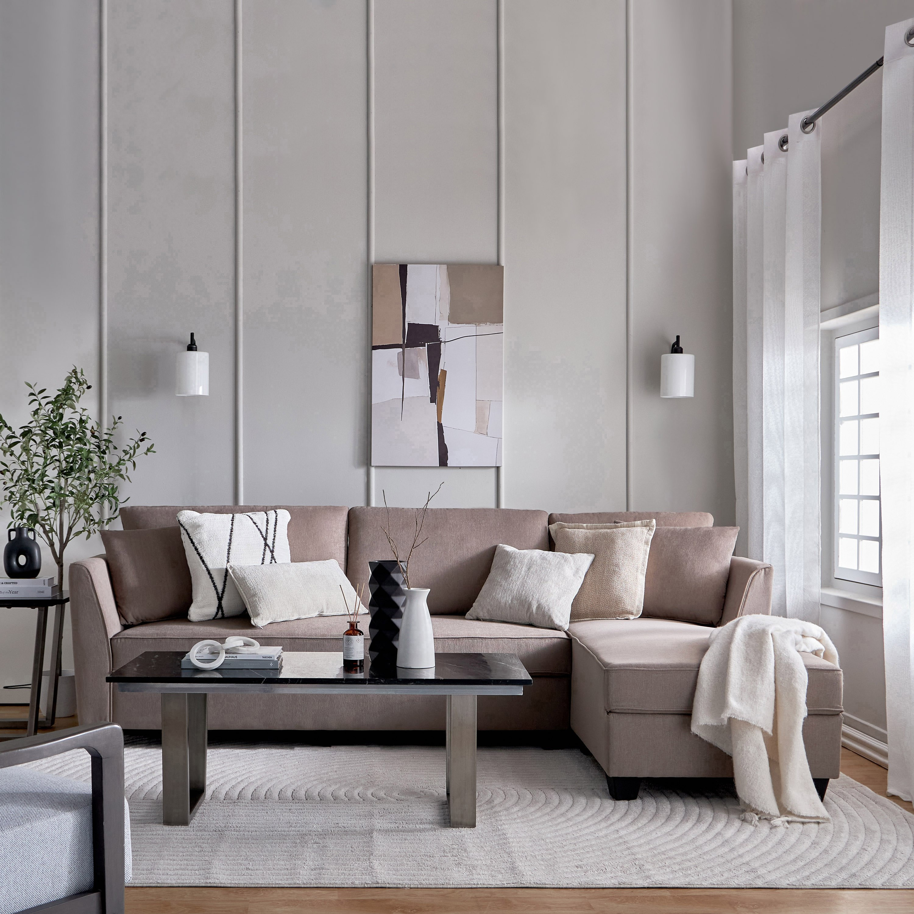 كنبة ركنية يمين 4 مقاعد قماش مع 2 وسادة من سيدني-hbxlivingroom-sofasandarmchairs-cornersofas-image-11