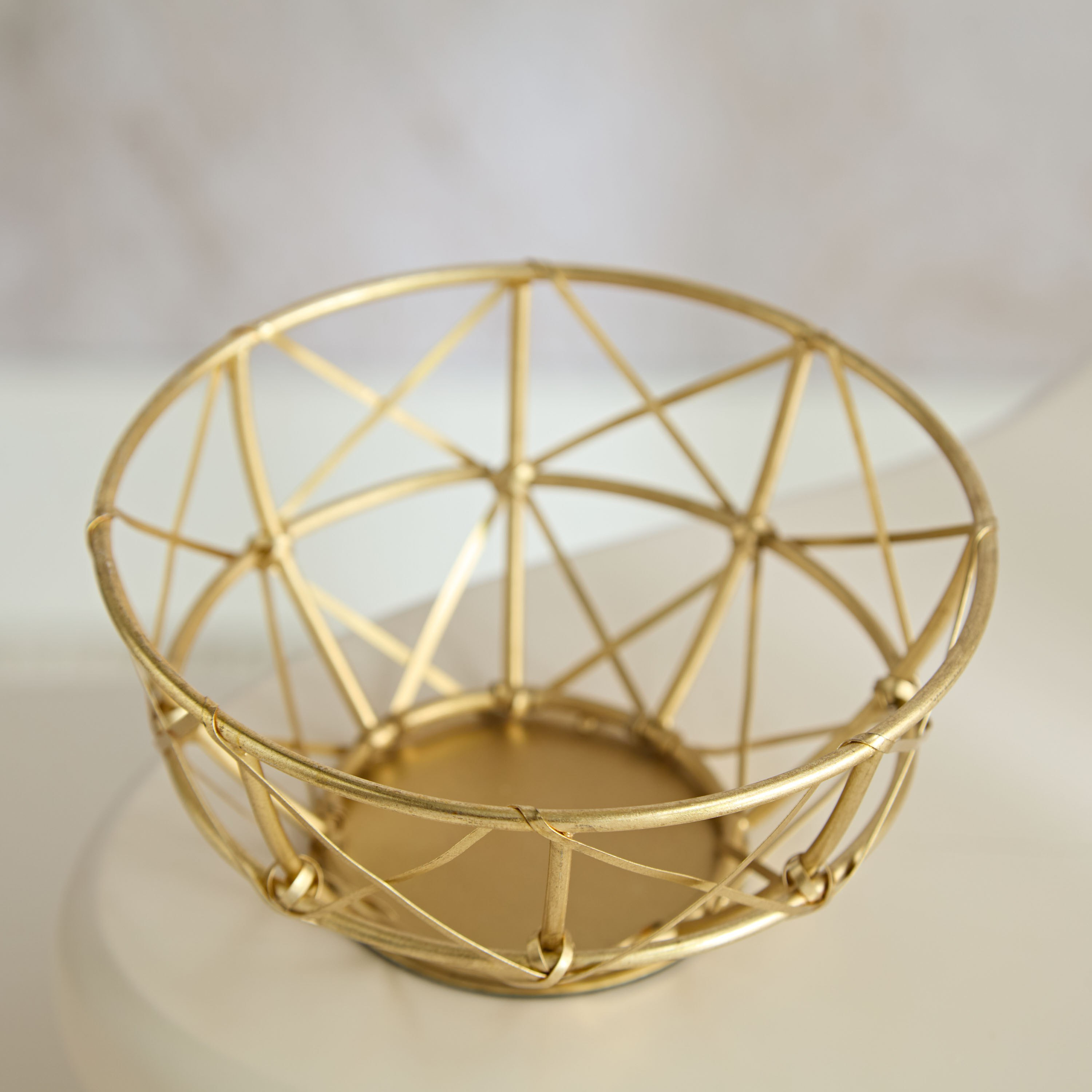 سلة ديكور معدن من ريك - 13x13x7 سم-hbxdecorandfurnishings-homeaccessories-bowls-image-2
