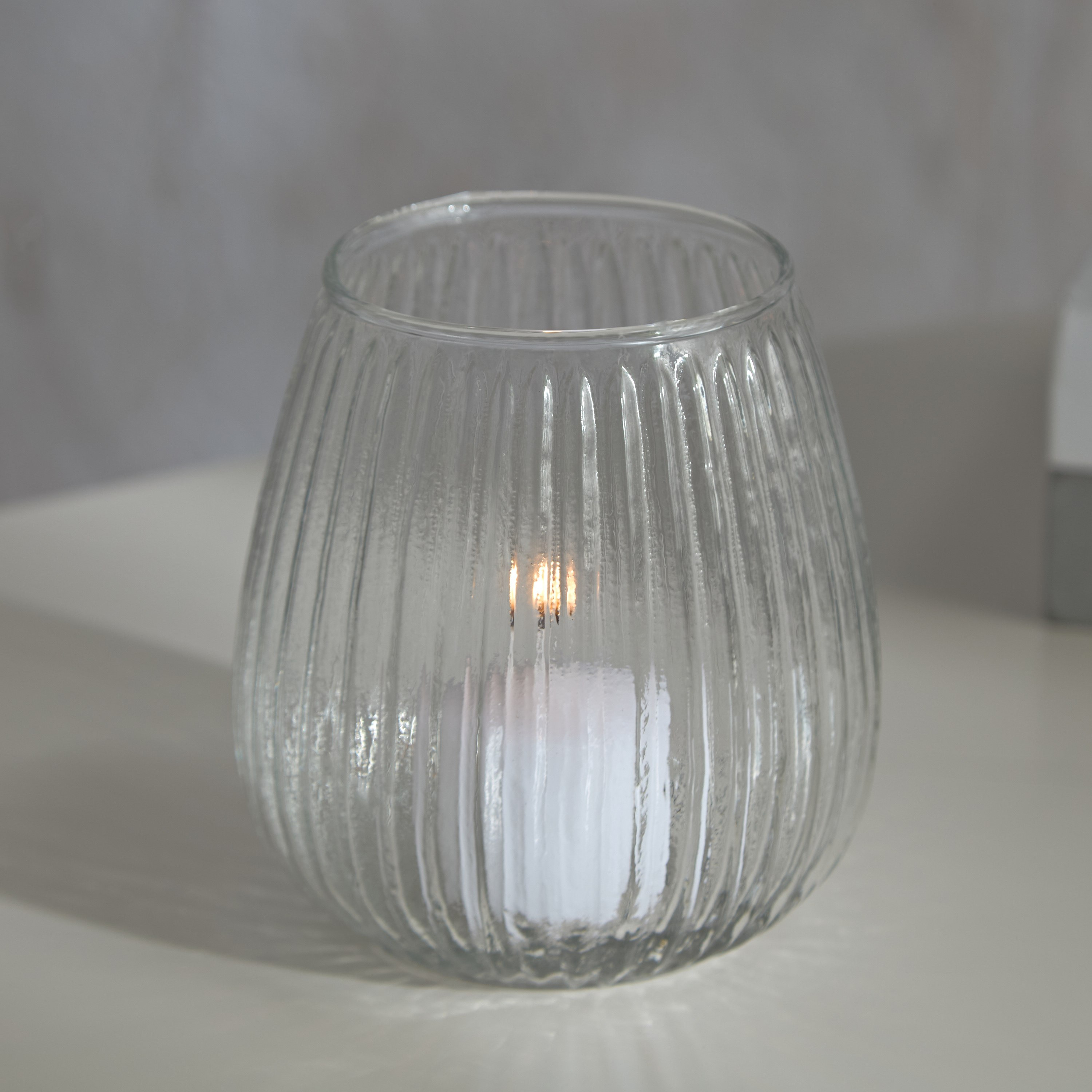 Rick Glass Votive Holder - 10x10x11 cm-hbxhomeware-homedecor-candleholdersandlanterns-image-1