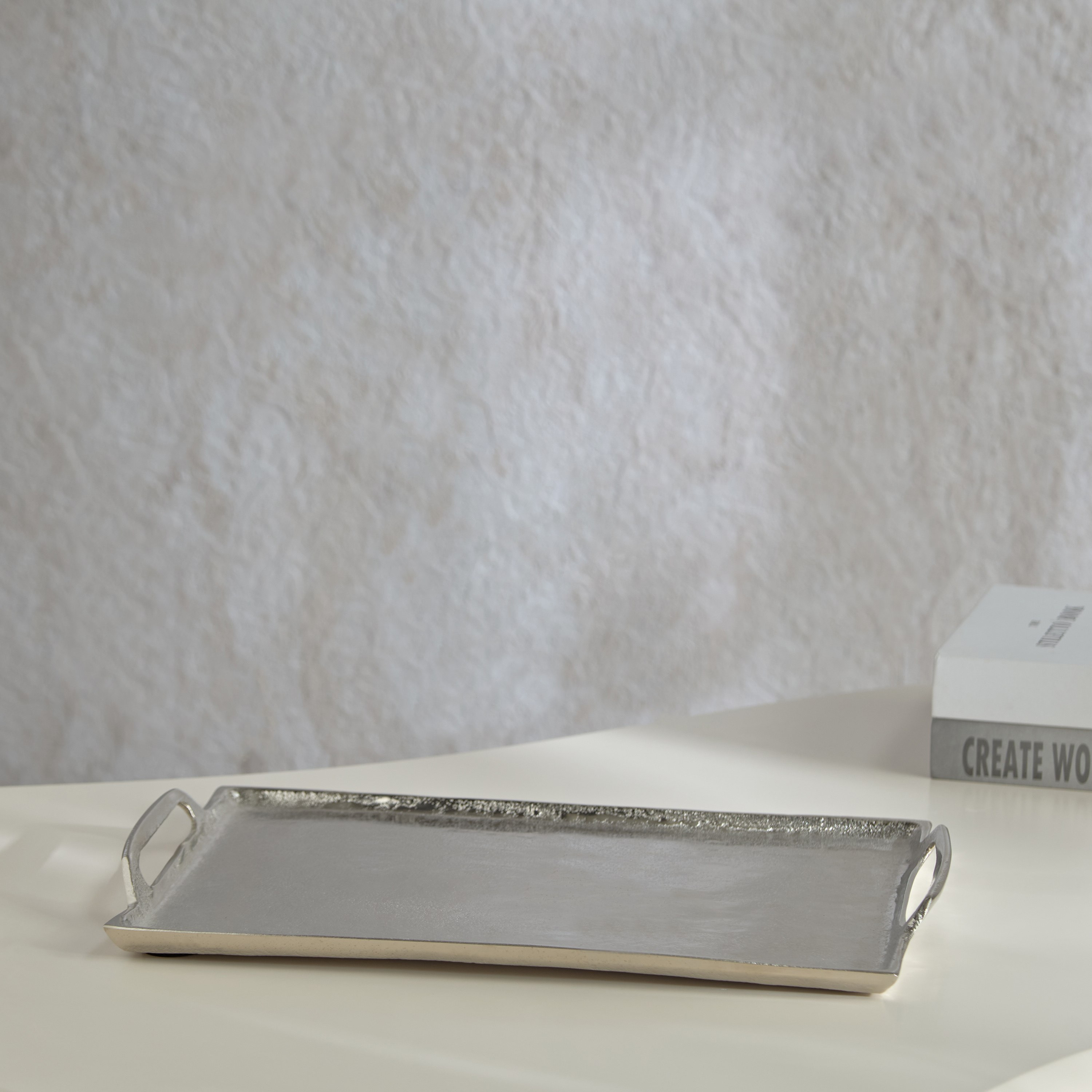 صينية ديكور ألومنيوم من ريك - 35x25x3 سم-hbxhomeware-hbxdecorandfurnishings-image-1