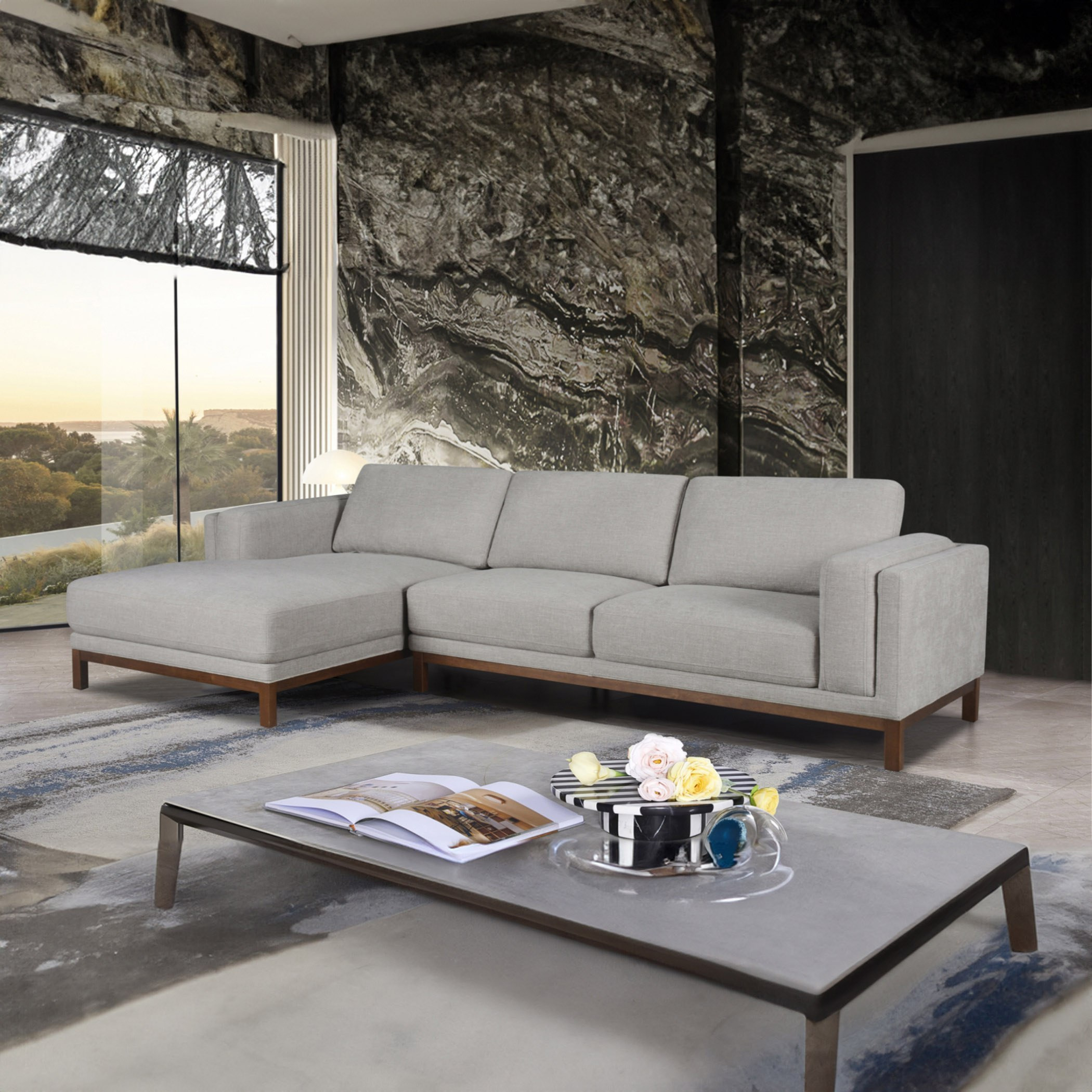 Pitcher 4-Seater Left Corner Fabric Sofa-hbxlivingroom-sofasandarmchairs-cornersofas-image-1