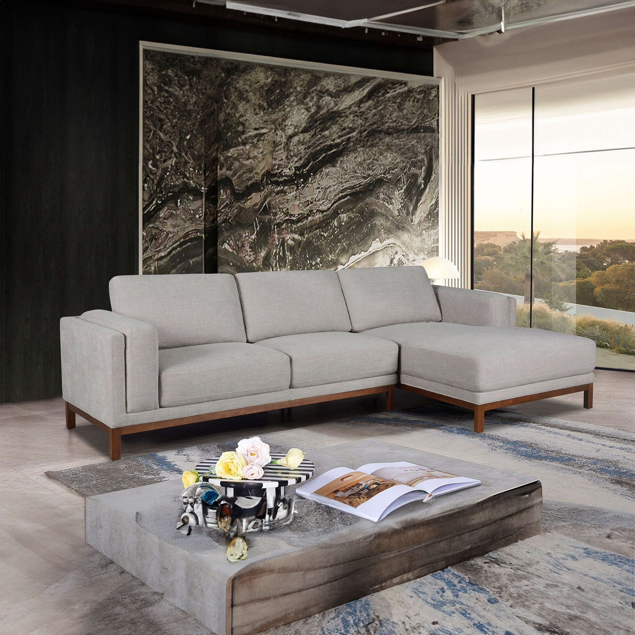 Pitcher 4-Seater Right Corner Fabric Sofa-hbxlivingroom-sofasandarmchairs-cornersofas-image-1