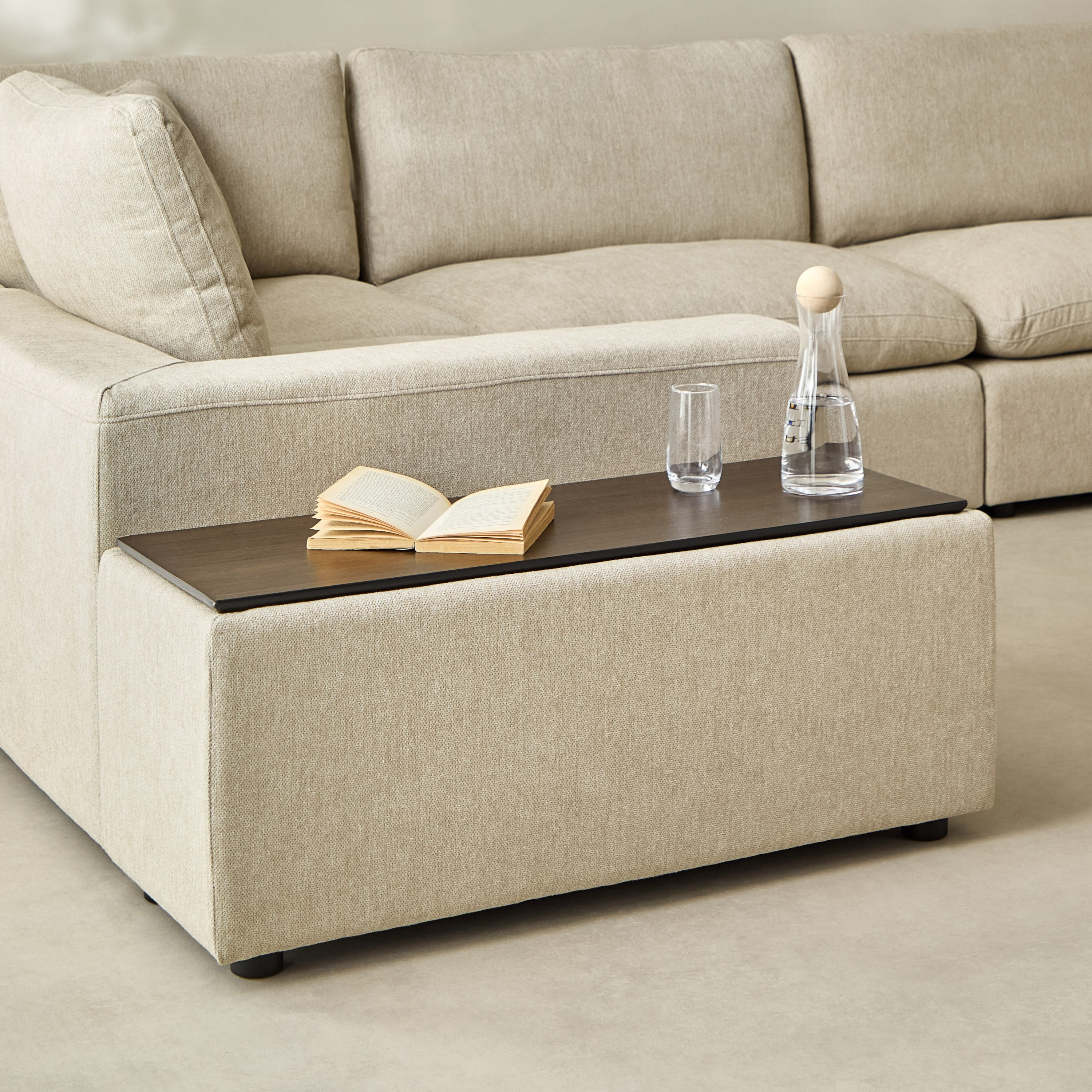Signora Console with Storage and Wooden Tray-hbxlivingroom-sofasandarmchairs-modularsofas-image-1