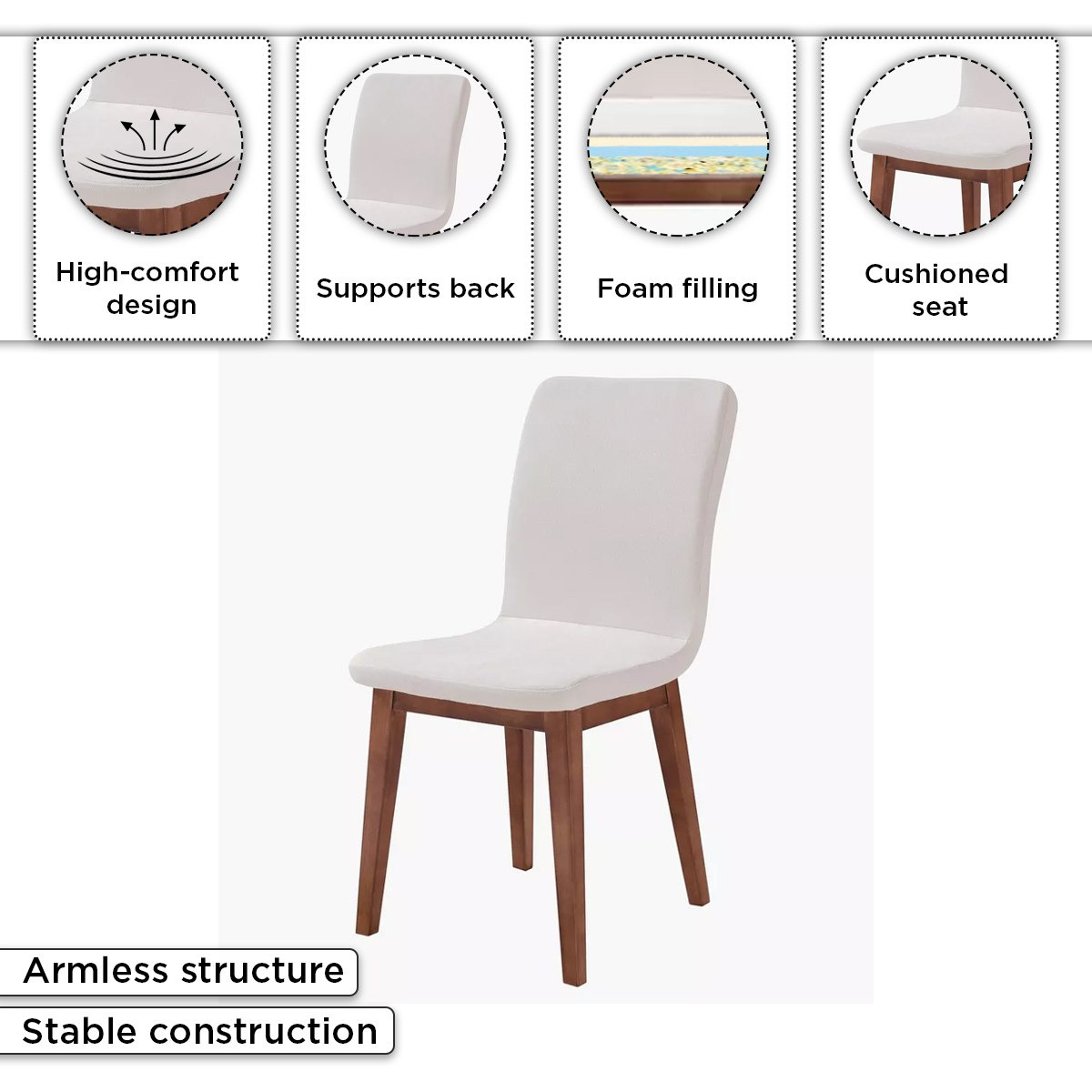 طقم سفرة من الحجر الملبد 6 مقاعد من فيكتور-hbxfurniture-diningtablesandsets-diningsets-sixseater-image-5