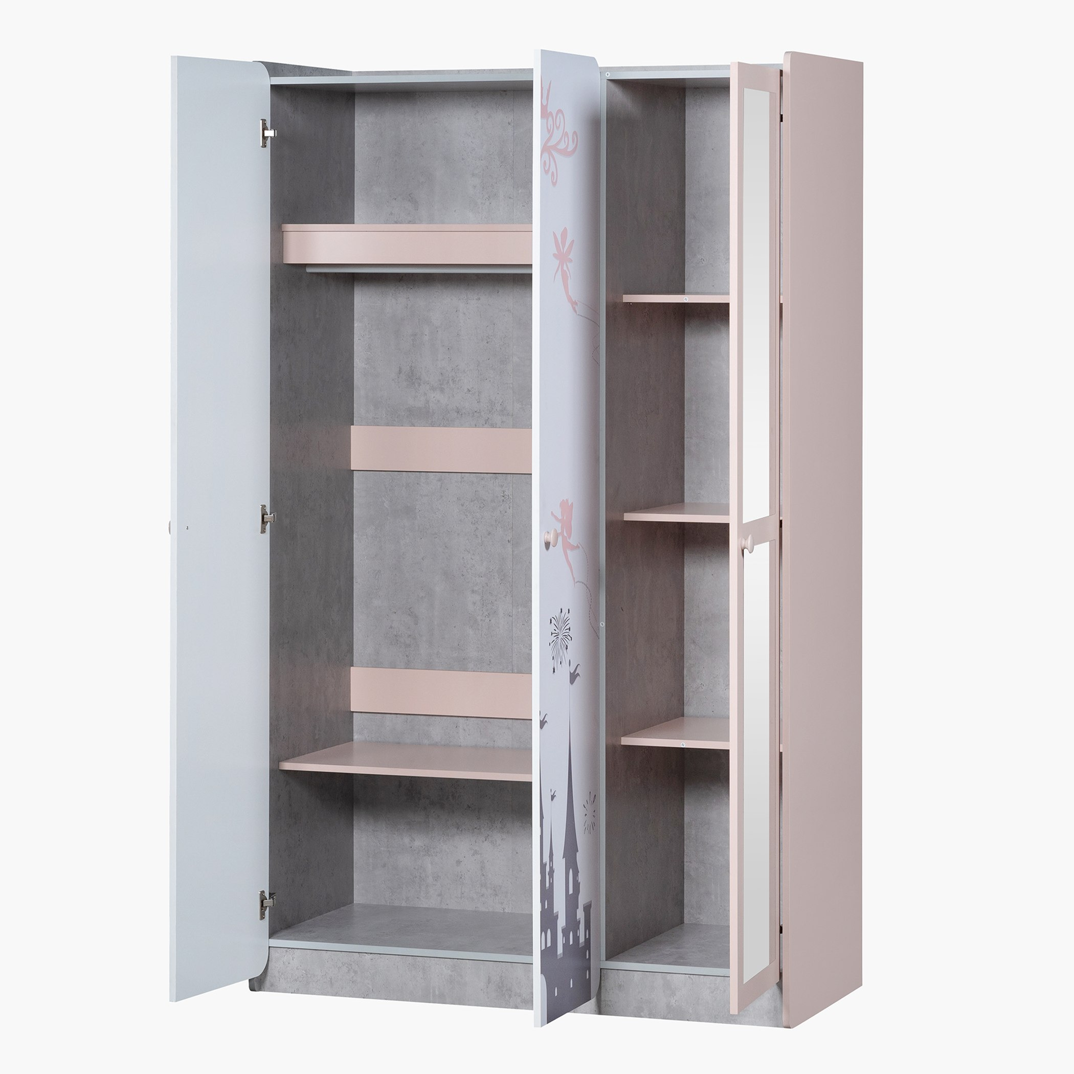 خزانة ملابس 3 أبواب بمرآة - بيكسي من موڤو -hbxfurniture-wardrobes-image-4