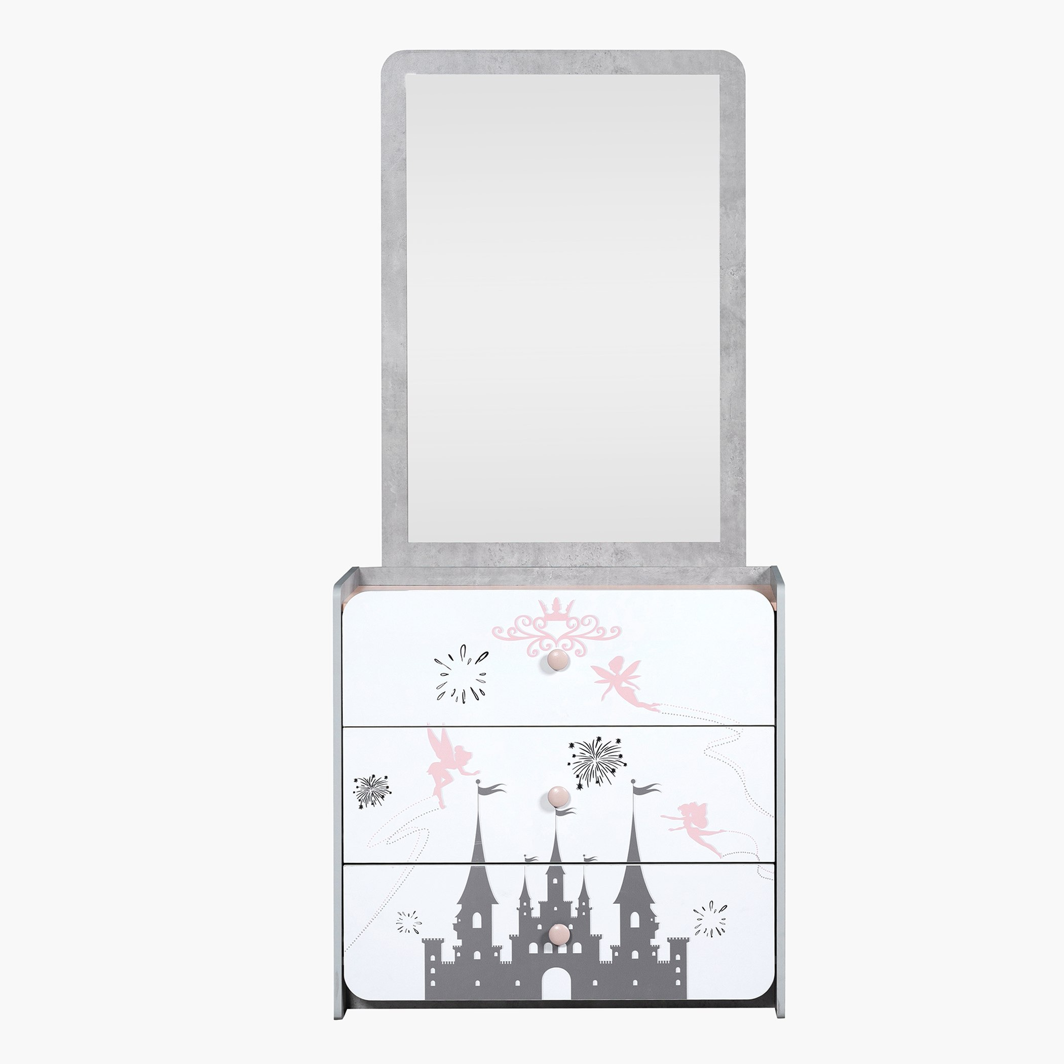طاولة تزيين3 أدراج مع مرآة - بيكسي من موڤو-hbxfurniture-kidsroom-kidsdressersandmirrors-image-3