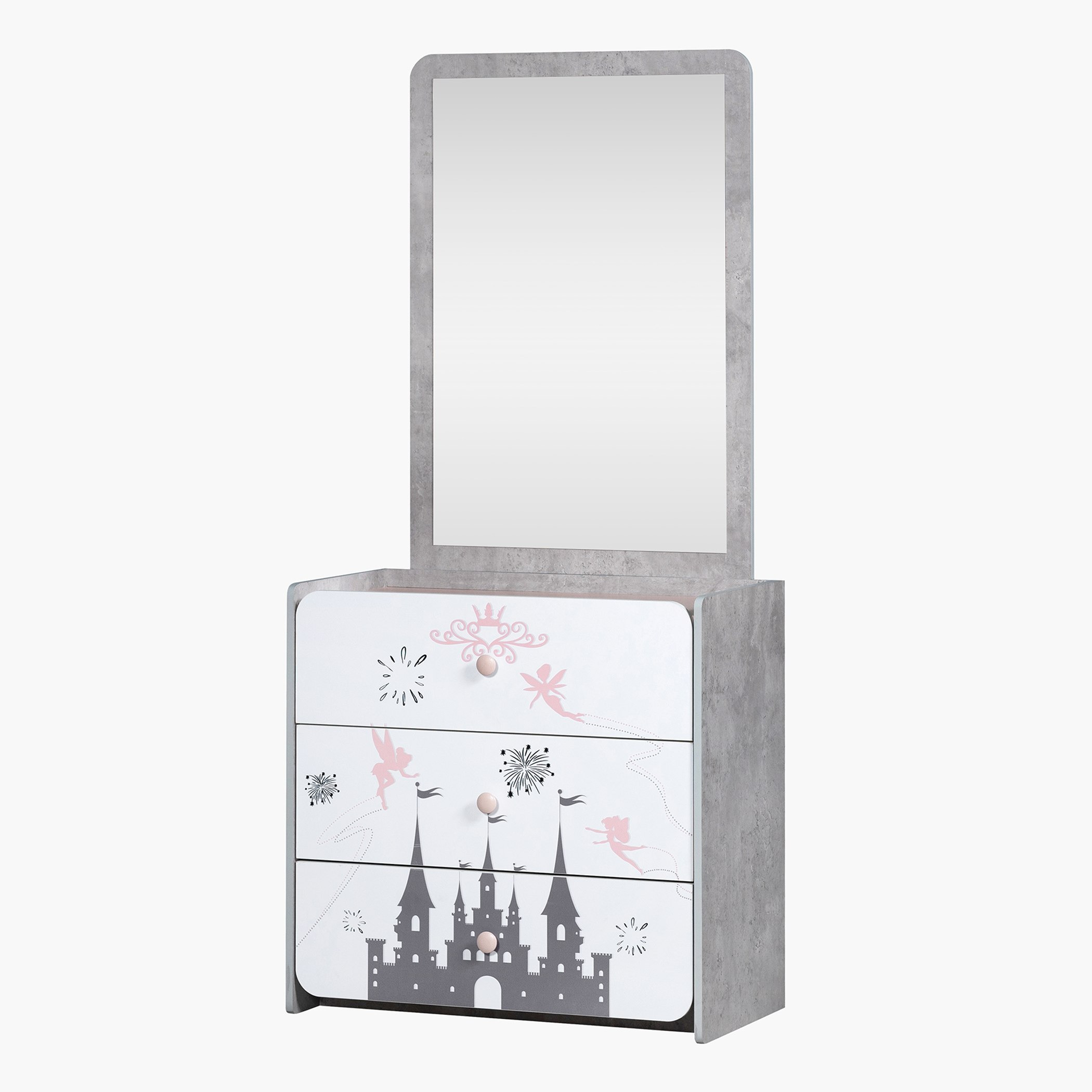طاولة تزيين3 أدراج مع مرآة - بيكسي من موڤو-hbxfurniture-kidsroom-kidsdressersandmirrors-image-5