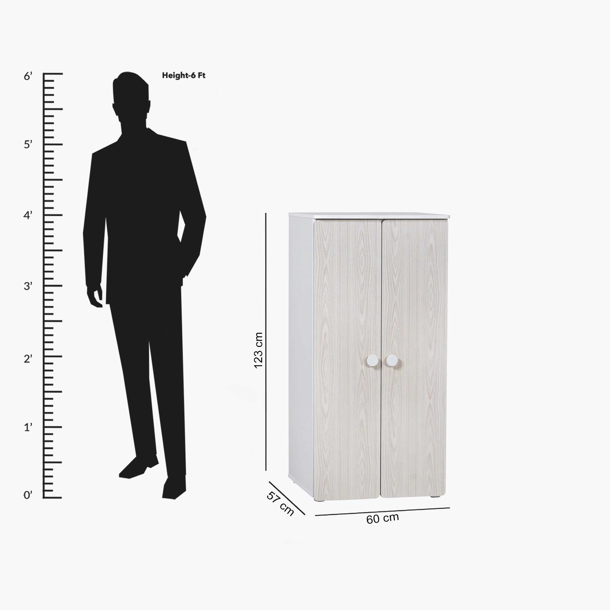 Movo Vanilla Toddler 2-Door Wardrobe-hbxfurniture-wardrobes-image-10