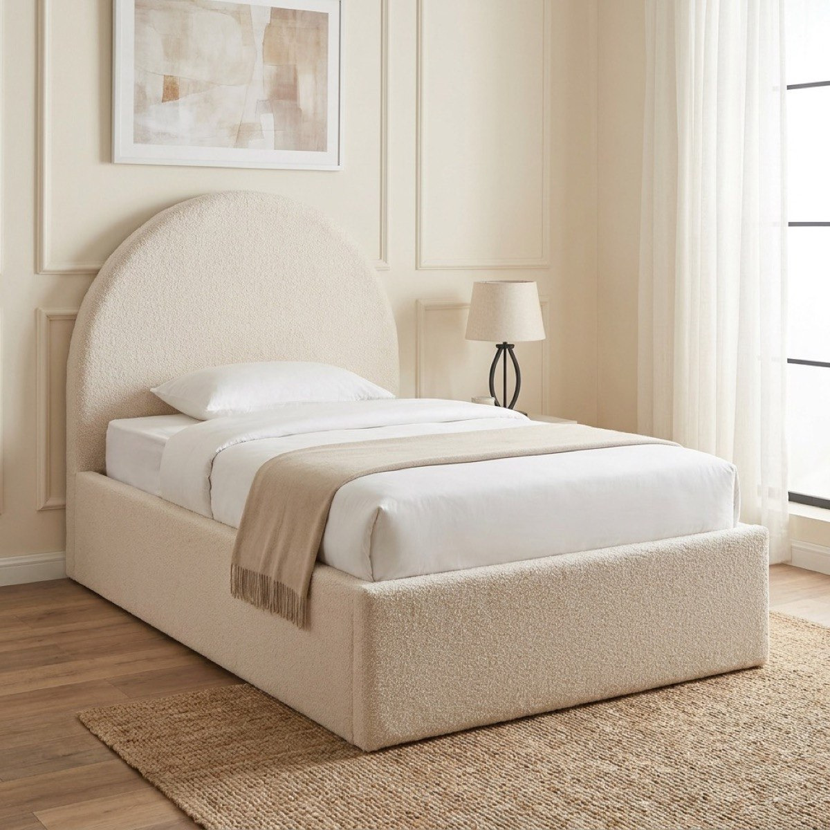 iCloud Twin Upholstered Bed - 140x200 cm-hbxbedroom-bedsandbedsets-upholsteredbeds-twin-image-1