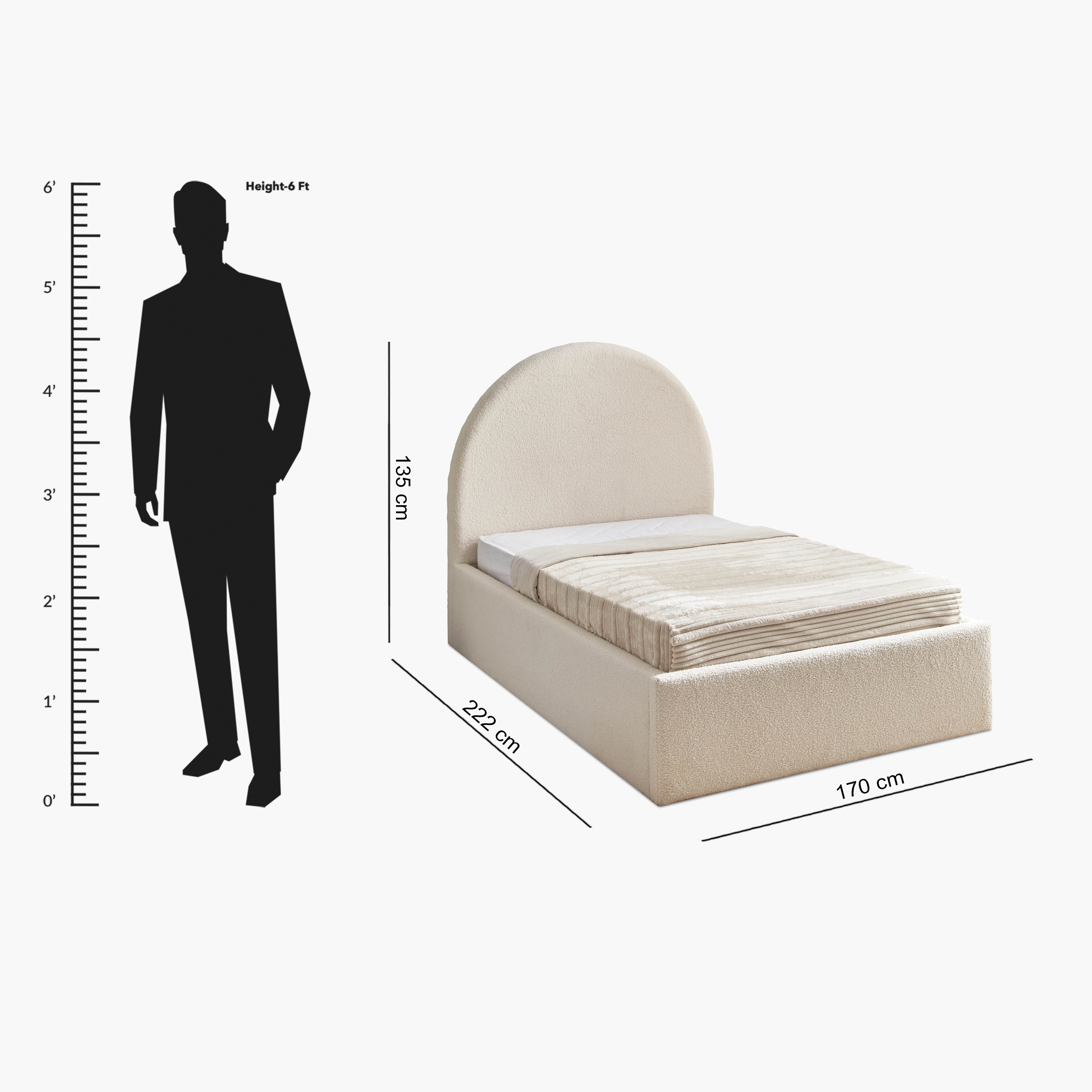 iCloud Twin Upholstered Bed - 140x200 cm-hbxbedroom-bedsandbedsets-upholsteredbeds-twin-image-10