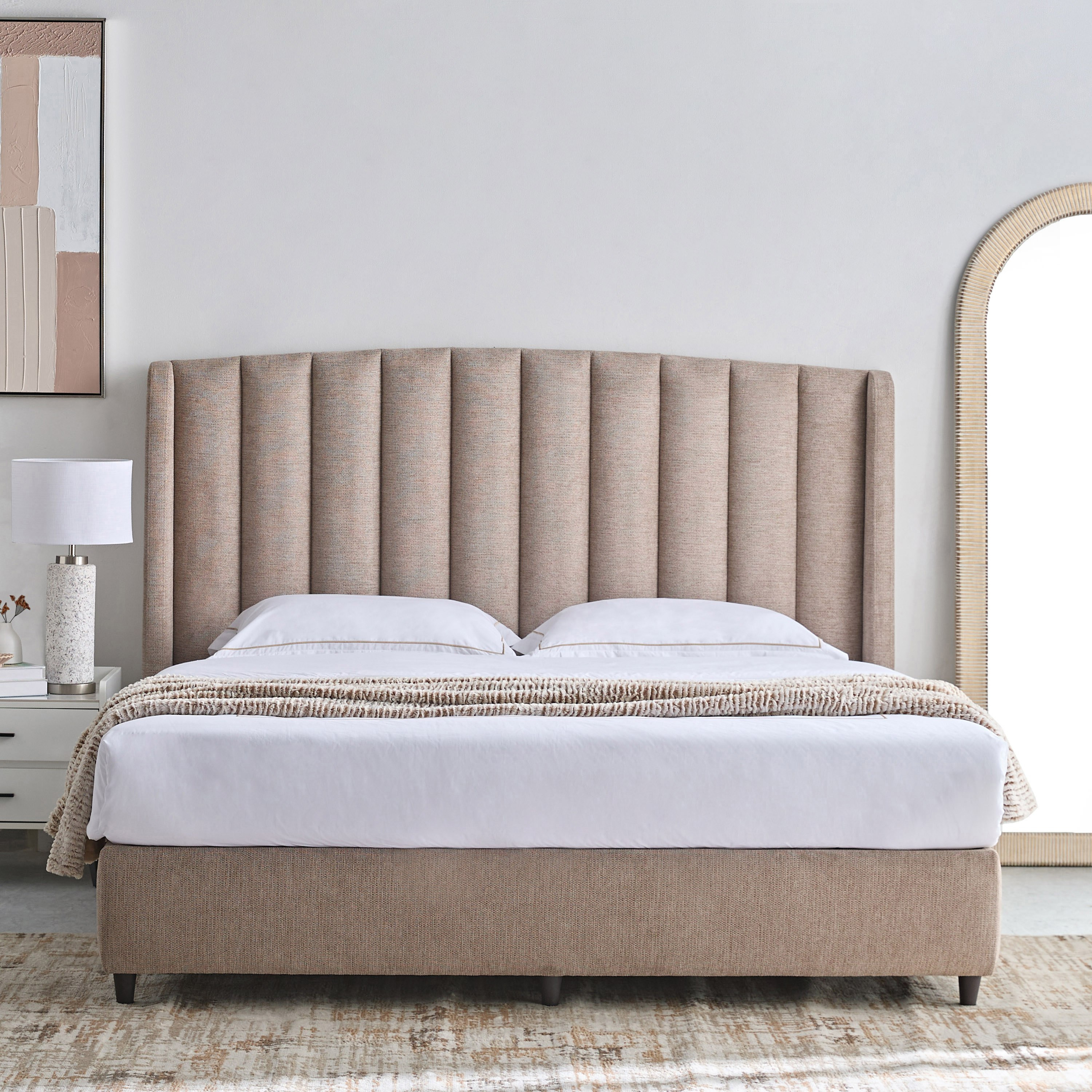 سرير كوين منجد من ماين لويس - 150x200 سم-hbxbedroom-bedsandbedsets-beds-queen-image-2