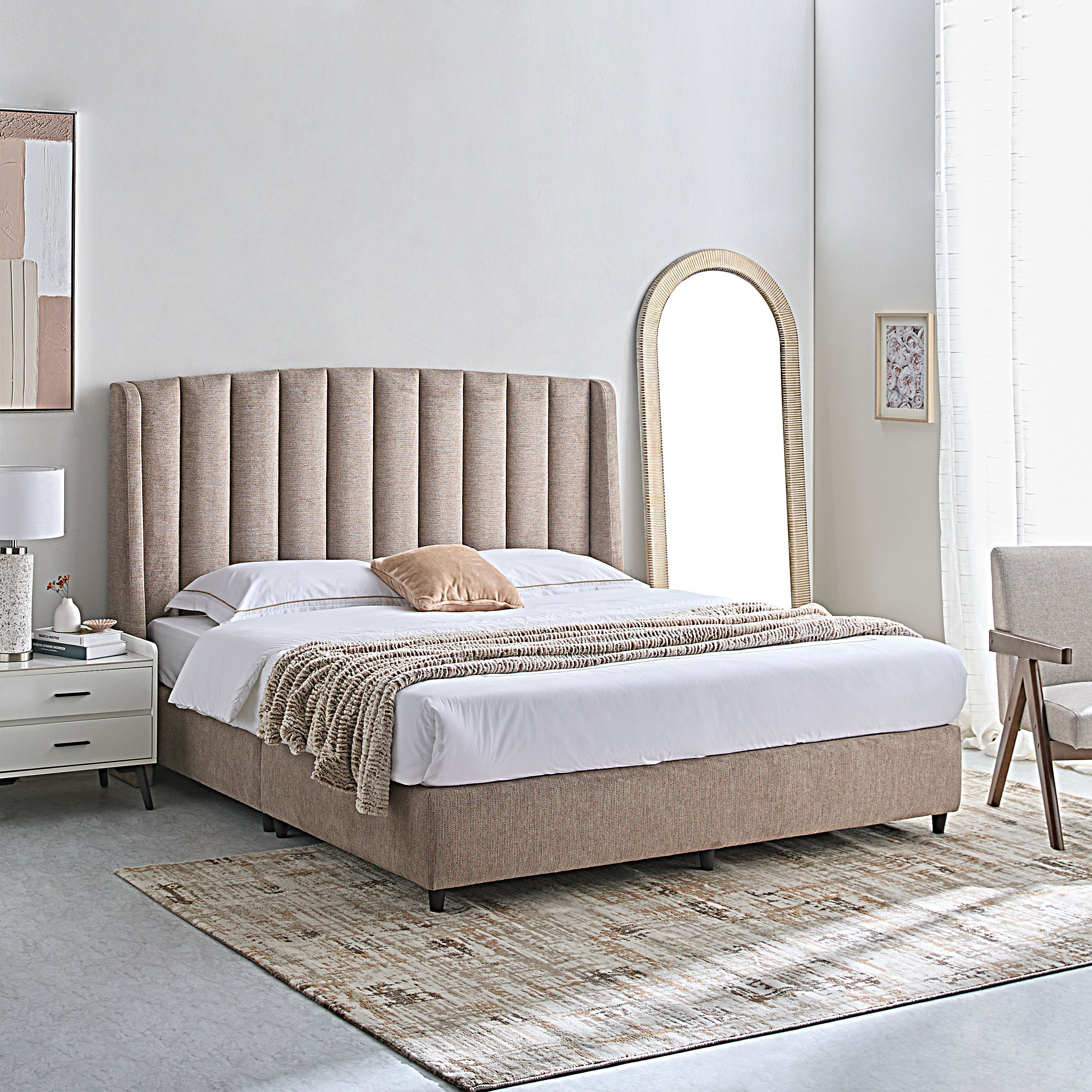 سرير كوين منجد من ماين لويس - 150x200 سم-hbxbedroom-bedsandbedsets-beds-queen-image-6