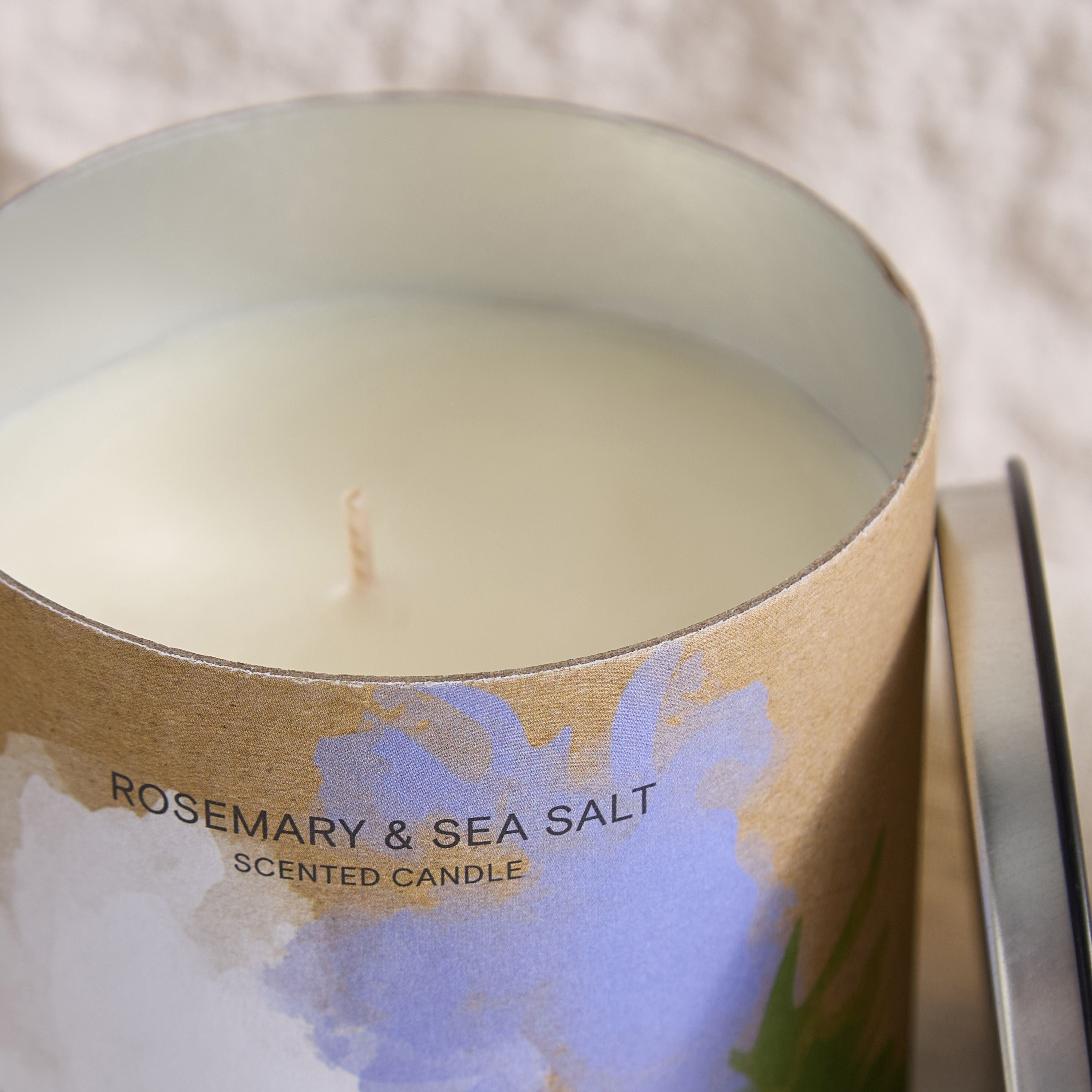 Roura Rosemary and Sea Salt Spanish Scented Jar Candle with Lid - 260 gm-hbxlivingroom-decorandaccessories-candles-image-3
