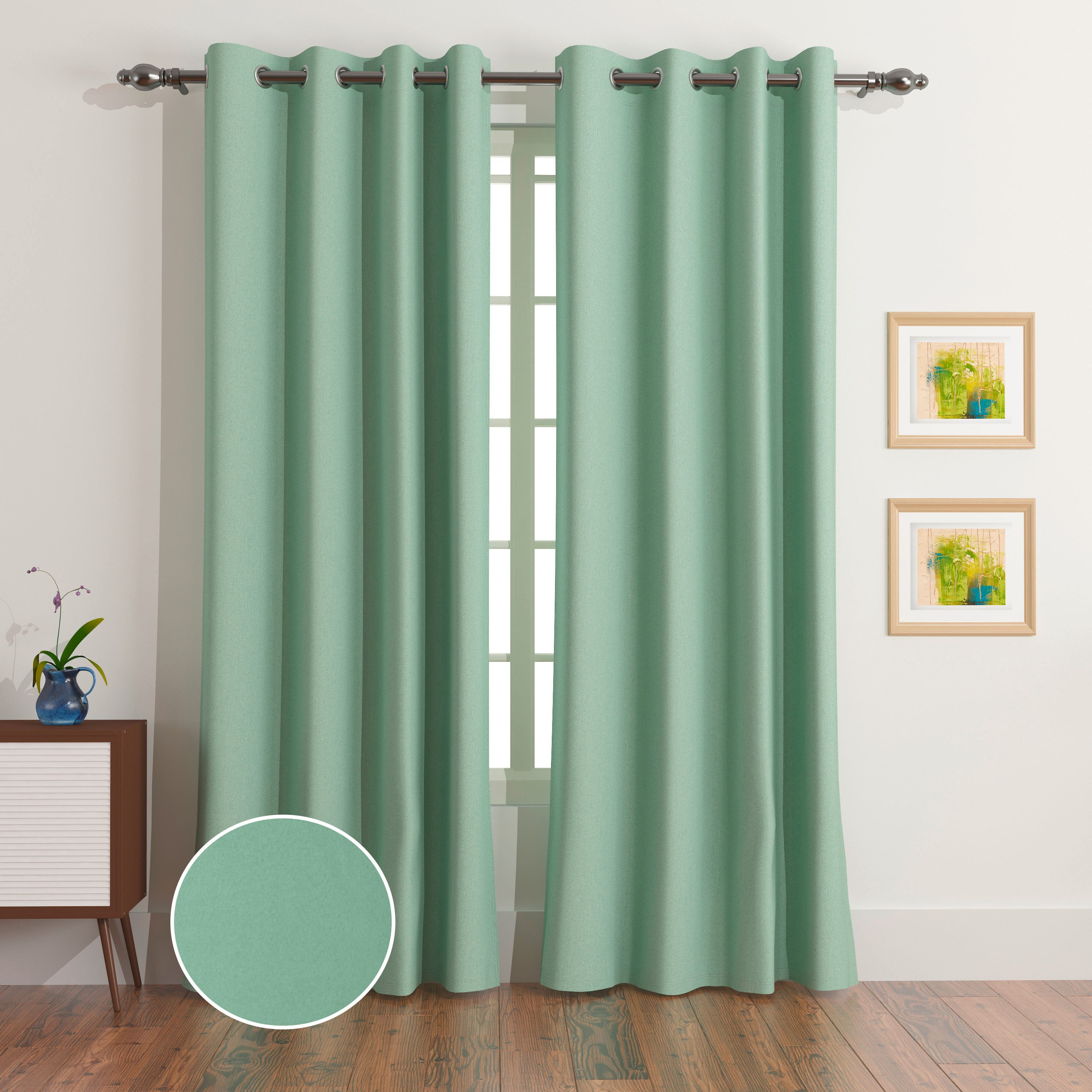 طقم ستائر تعتيم 4 قطع من يوني - 140×240 سم-hbxhomeware-hbxdecorandfurnishings-image-1