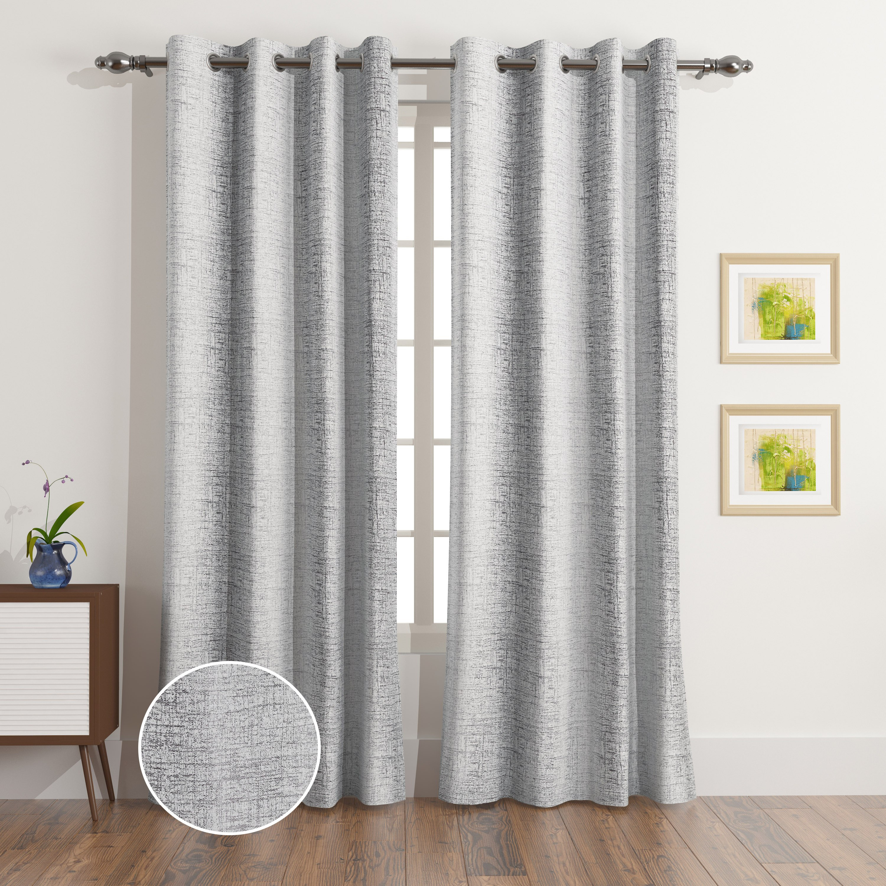 طقم ستائر معتمة جاكار طويلة جدًا قطعتين من مارثا - 140x300 سم-hbxhomeware-hbxdecorandfurnishings-image-1