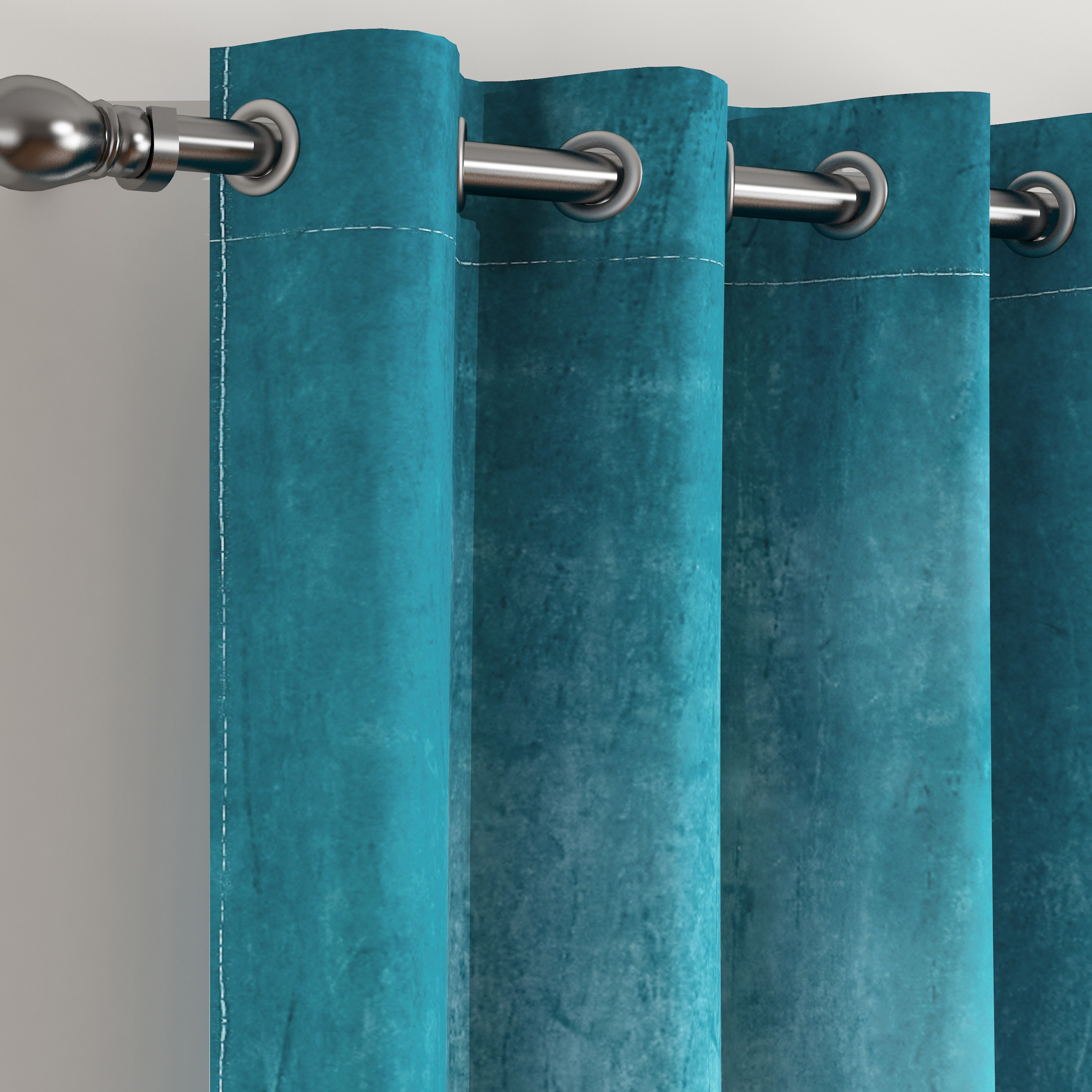 طقم ستائر مخملية ديموت طويلة جدًا قطعتين من دوف - 135x300 سم-hbxhomeware-hbxdecorandfurnishings-image-2