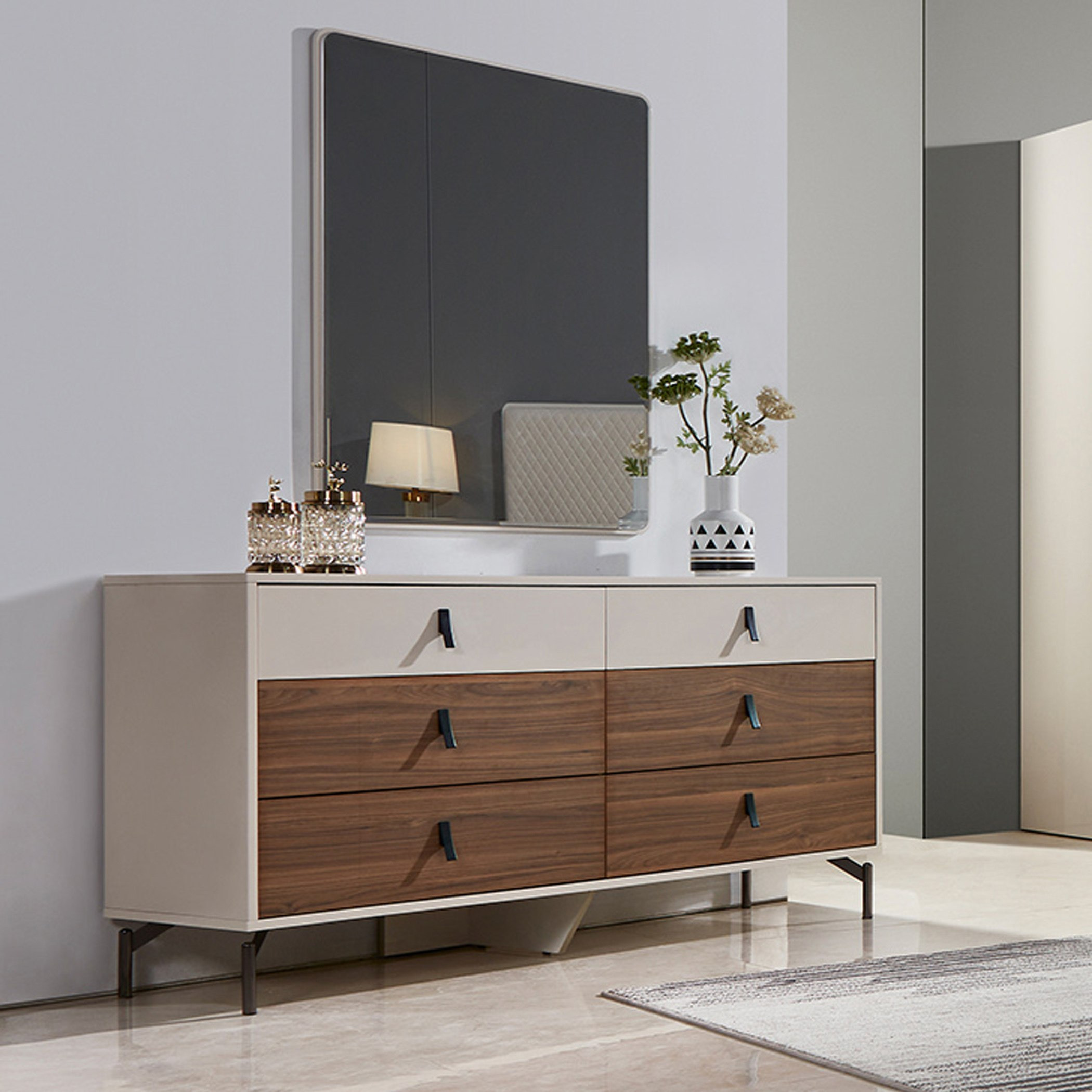 طقم غرفة نوم كينج - 6 قطع من برايم روز-hbxbedroom-bedsandbedsets-bedroomsets-king-image-24