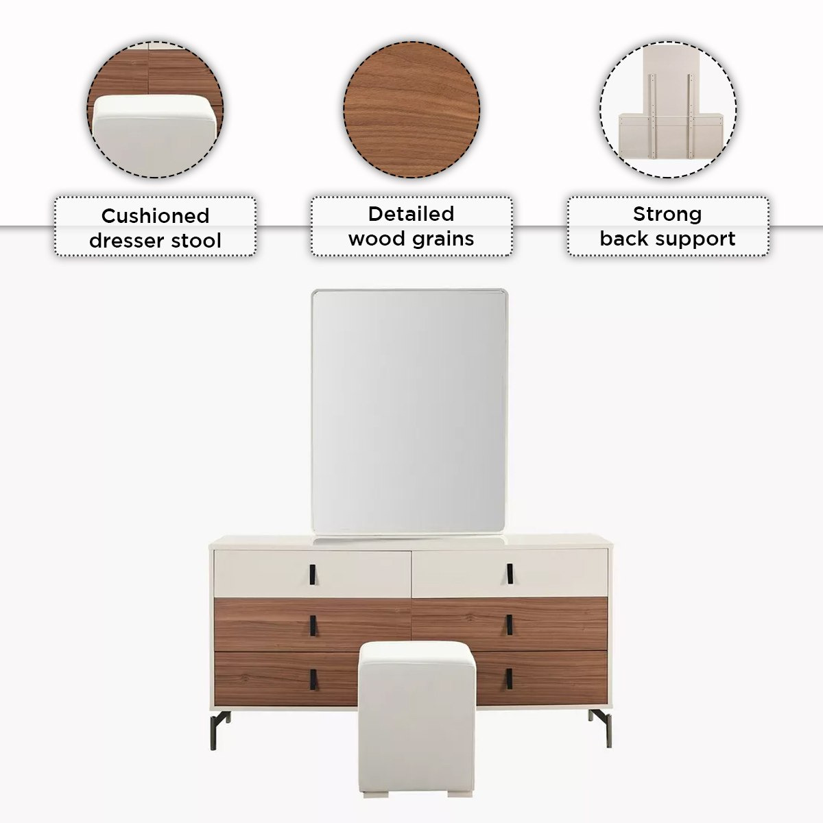 طقم غرفة نوم كينج - 6 قطع من برايم روز-hbxbedroom-bedsandbedsets-bedroomsets-king-image-8