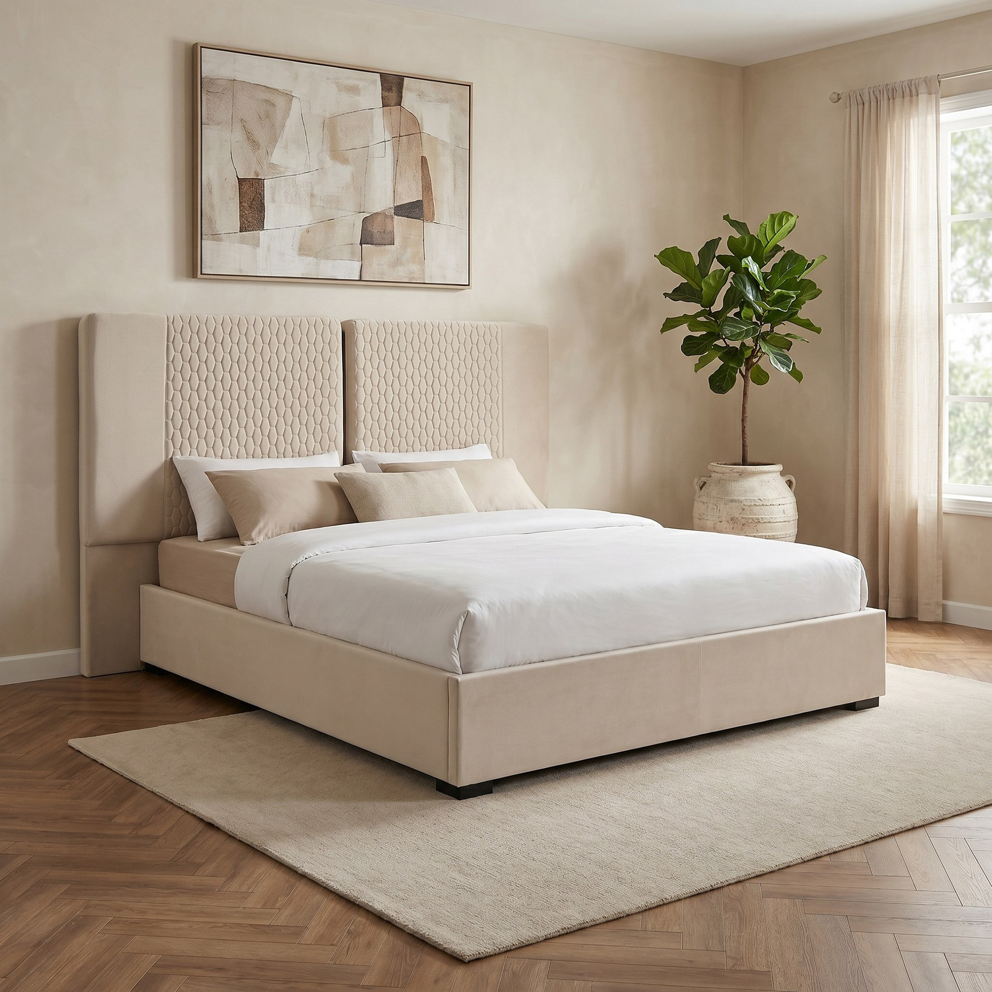 Grandeura 6-Piece King Bedroom Set - 180x200 cm-hbxbedroom-bedsandbedsets-bedroomsets-king-image-2