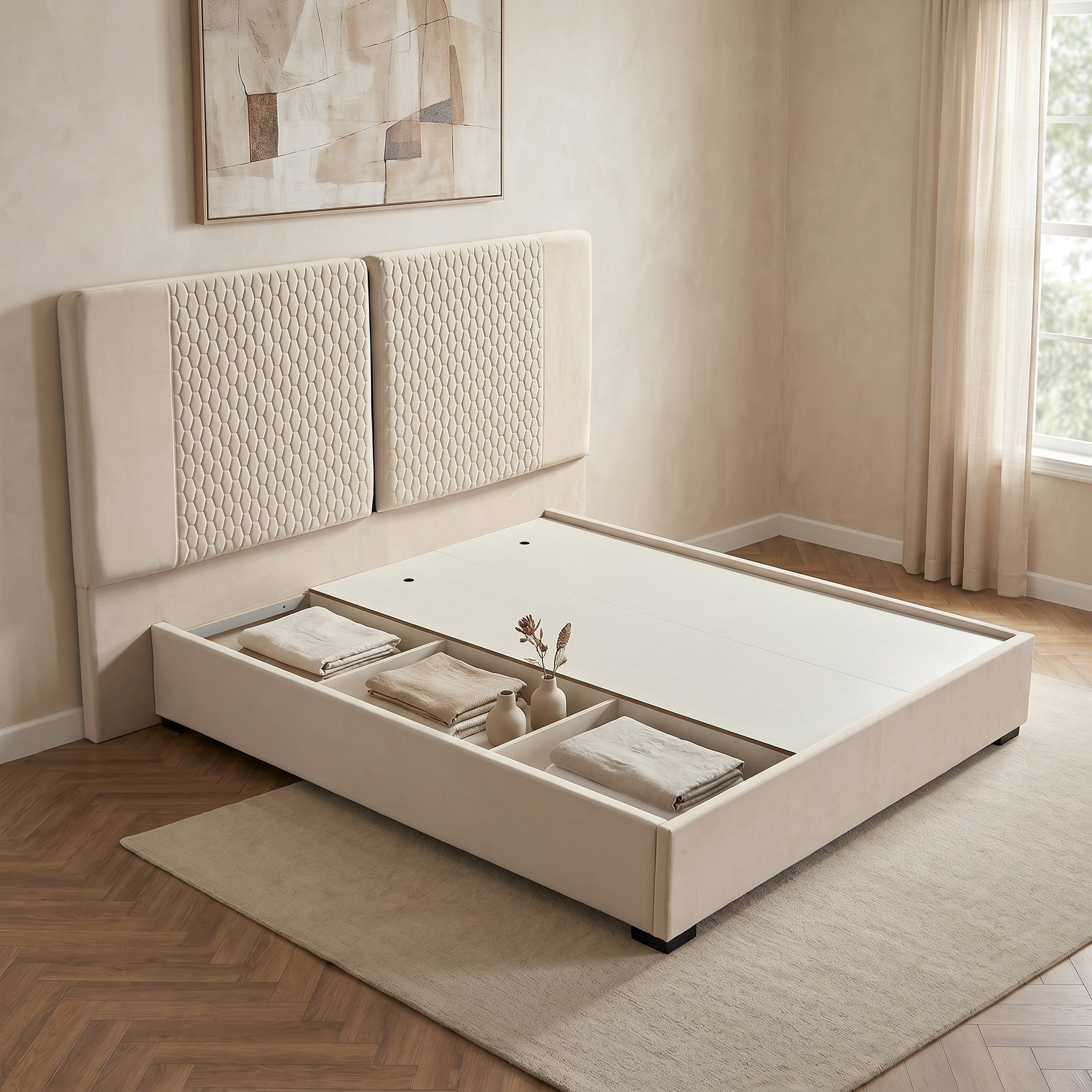 Grandeura 6-Piece King Bedroom Set - 180x200 cm-hbxbedroom-bedsandbedsets-bedroomsets-king-image-7