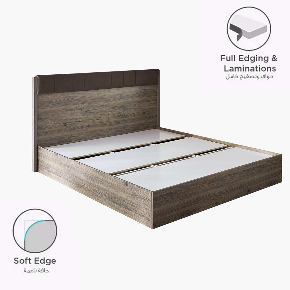 طقم غرفة نوم كينج 5 قطع من أوروبا - 180x200 سم-hbxbedroom-bedsandbedsets-bedroomsets-king-image-5