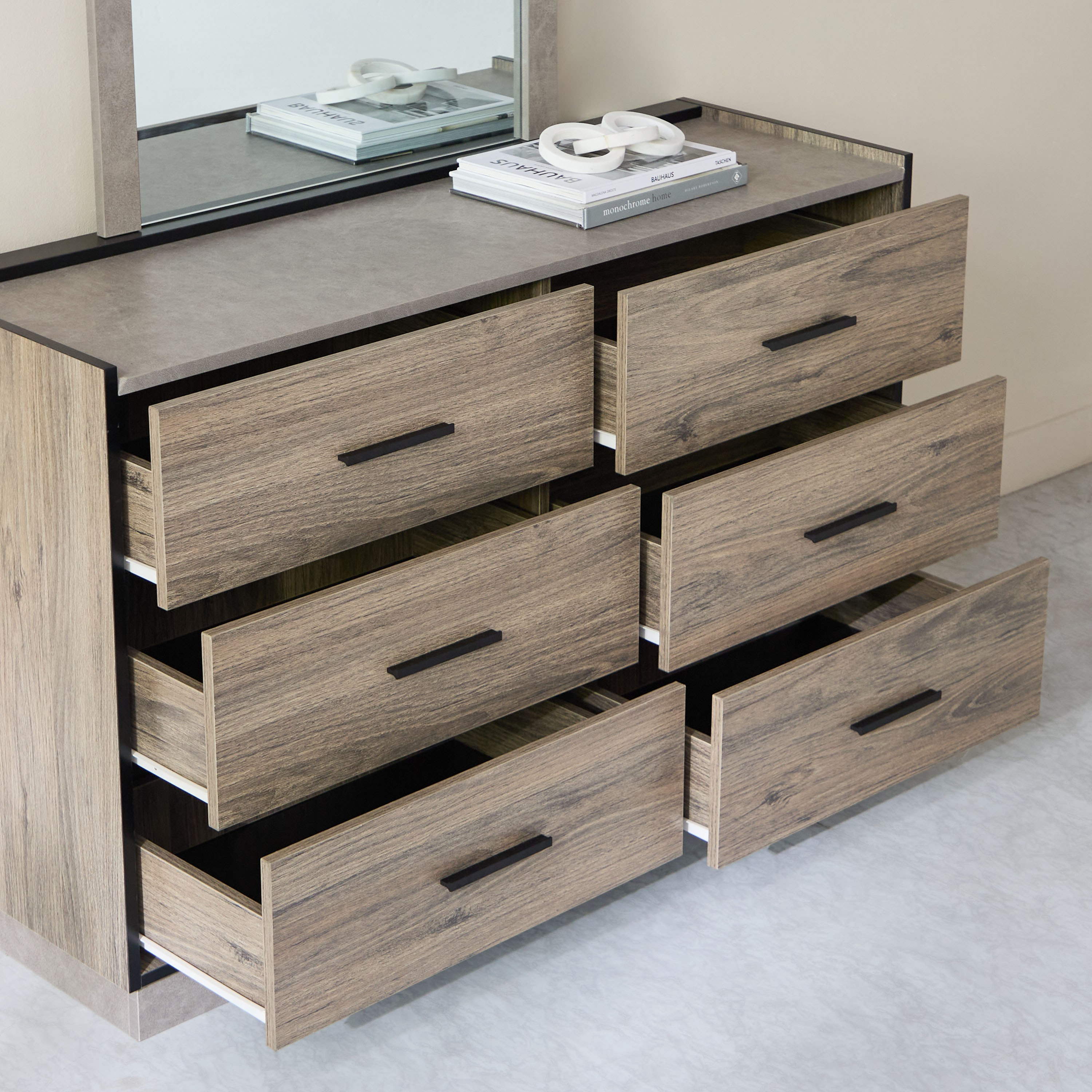 طقم غرفة نوم كينج 5 قطع من أوروبا - 180x200 سم-hbxbedroom-bedsandbedsets-bedroomsets-king-image-10
