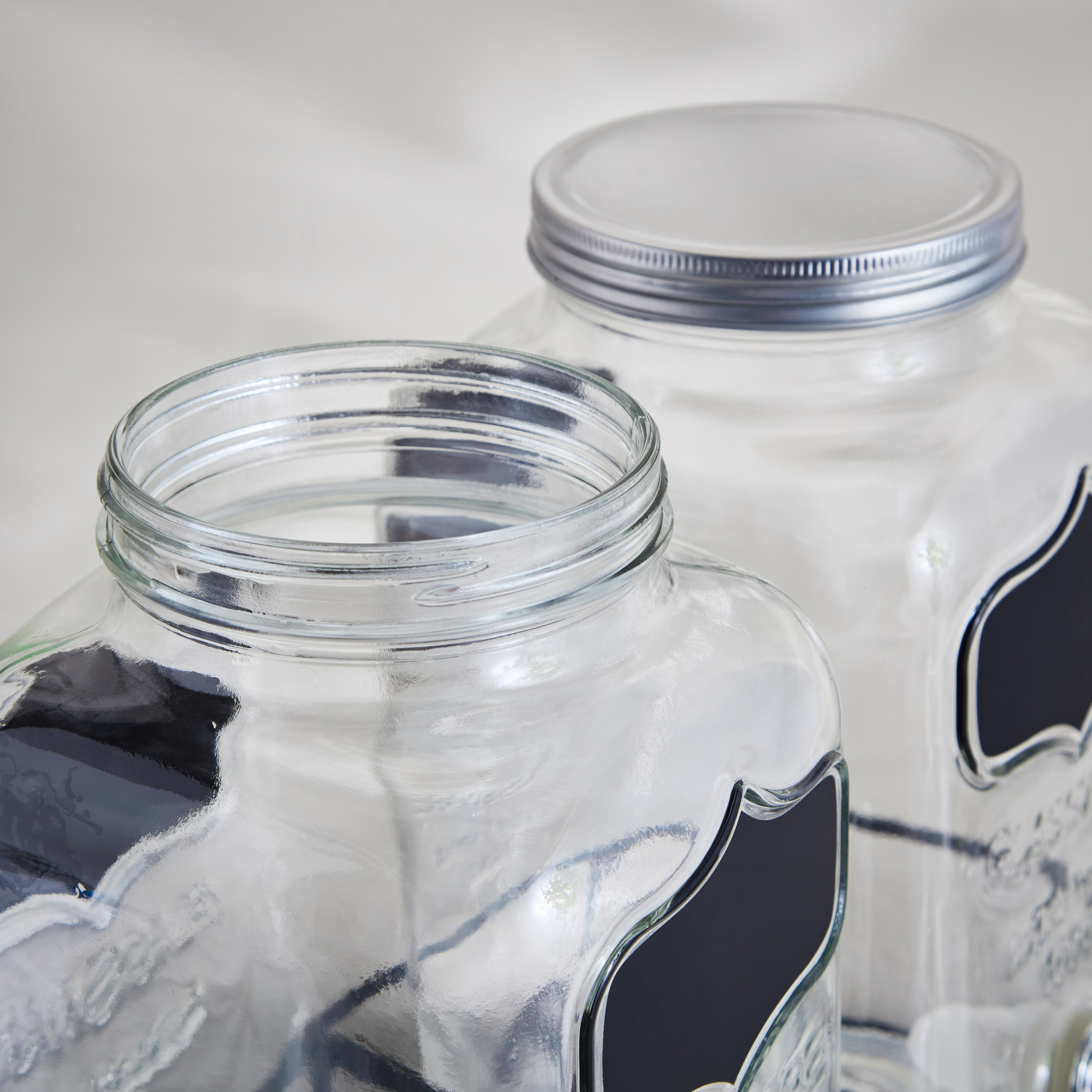 Crysta Twin Glass Beverage Dispenser with Stand - 4 L-hbxhomeware-hbxkitchen-image-4