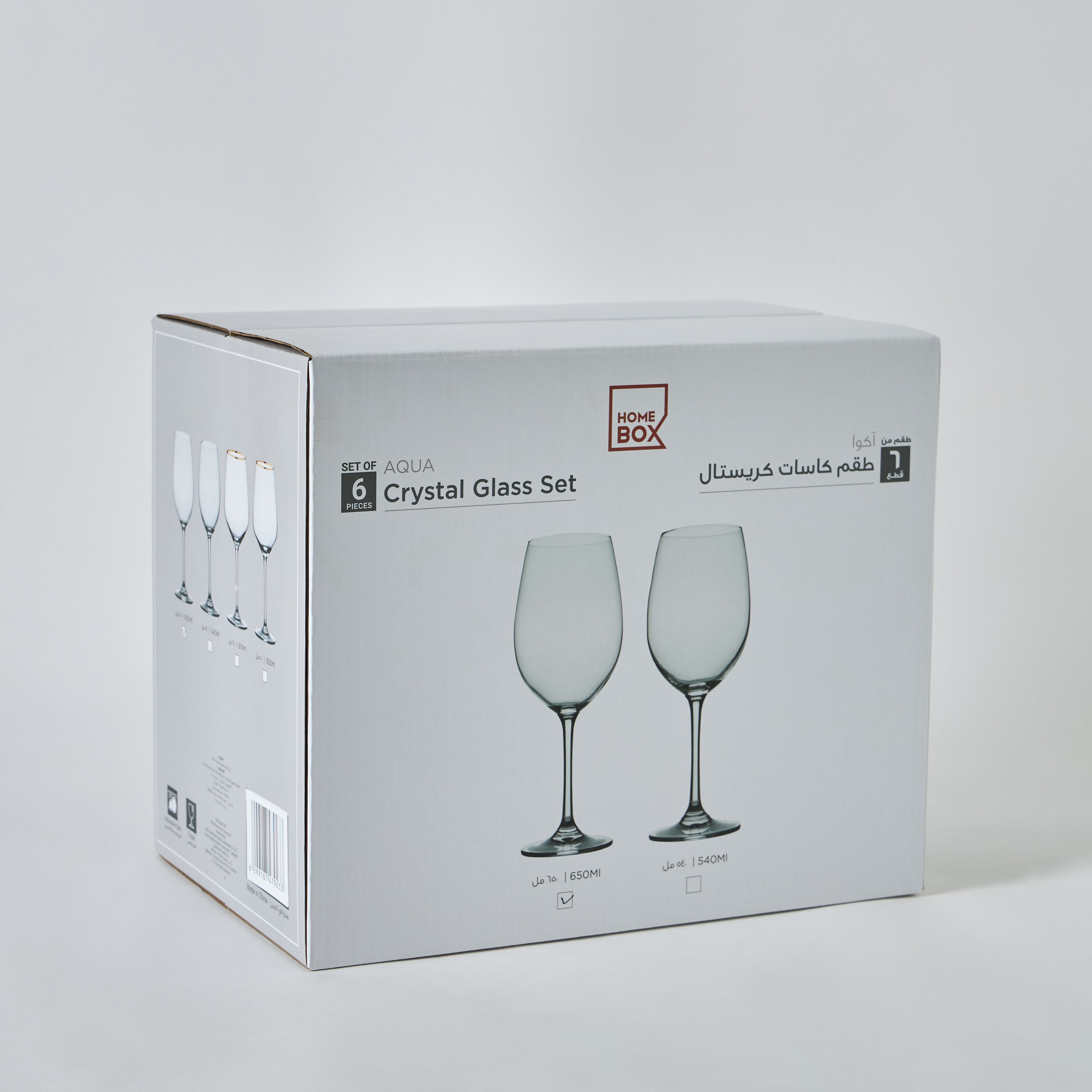 طقم كاسات طويلة كريستال 6 قطع من أكوا - 650 مل-hbxhomeware-hbxkitchen-image-6