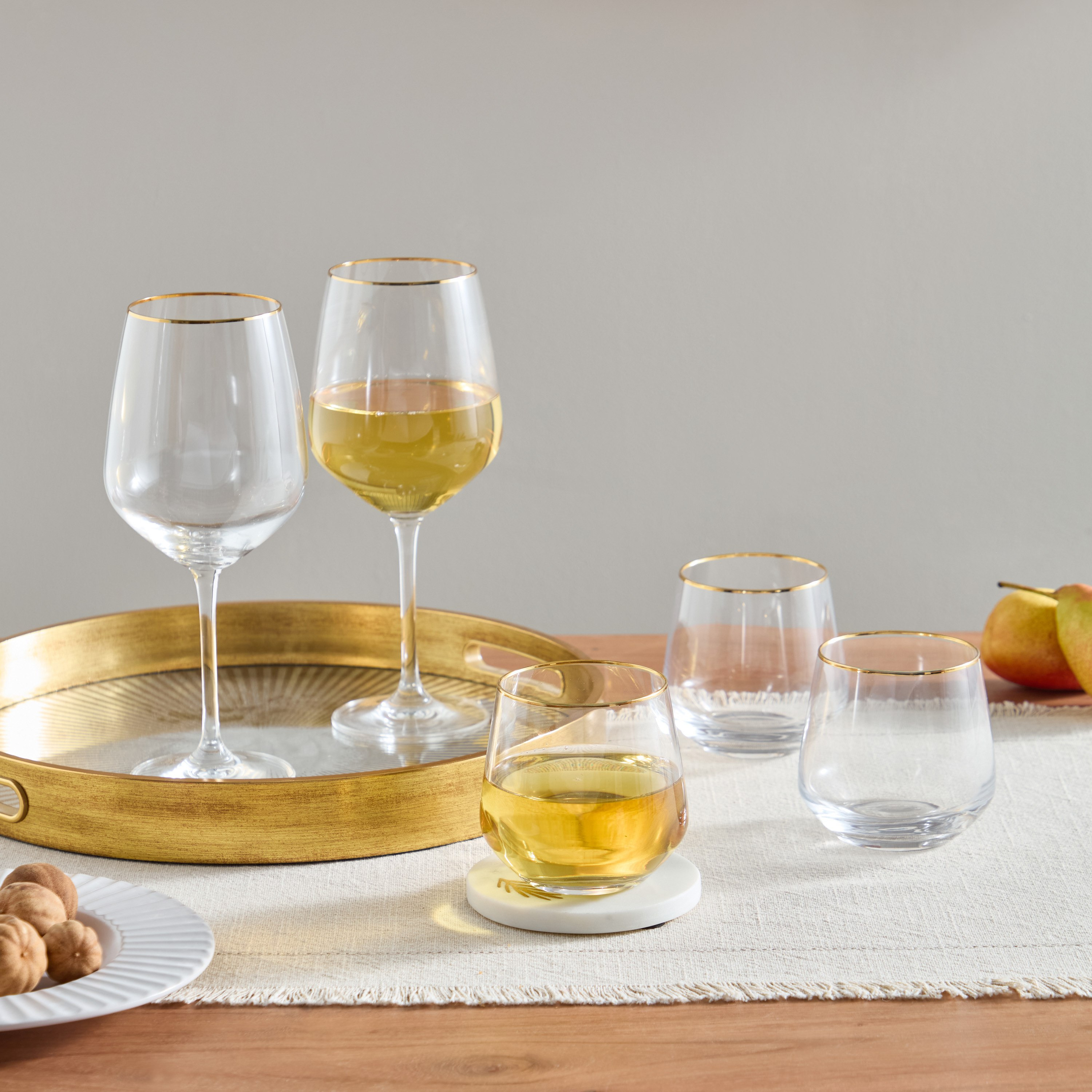 طقم أكواب هاي بول زجاج كريستال 6 قطع بحافة من رويال - 390 مل-hbxhomeware-hbxkitchen-image-4