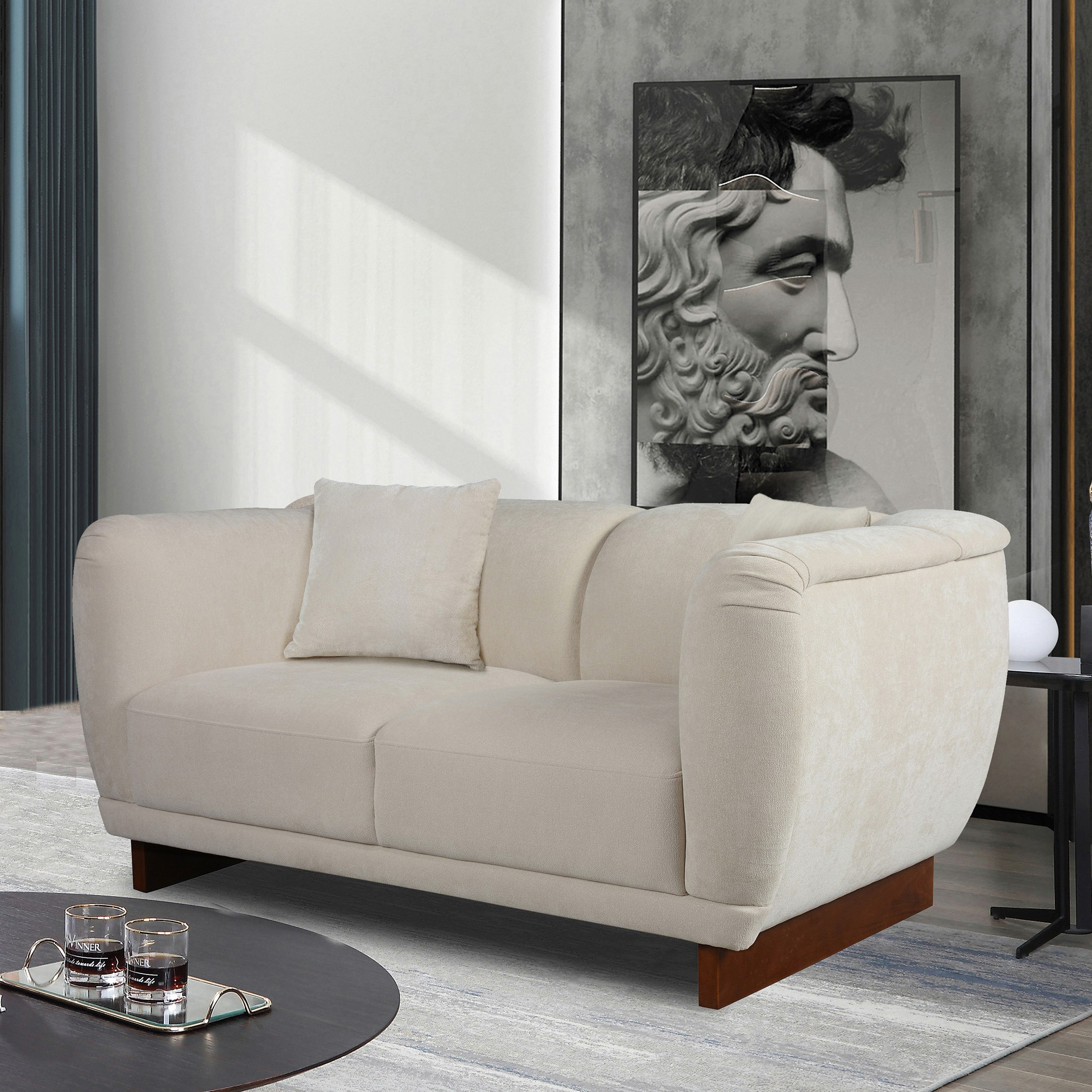Clarkston 2-Seater Fabric Sofa with 2 Cushions-hbxlivingroom-sofasandarmchairs-sofas-image-1