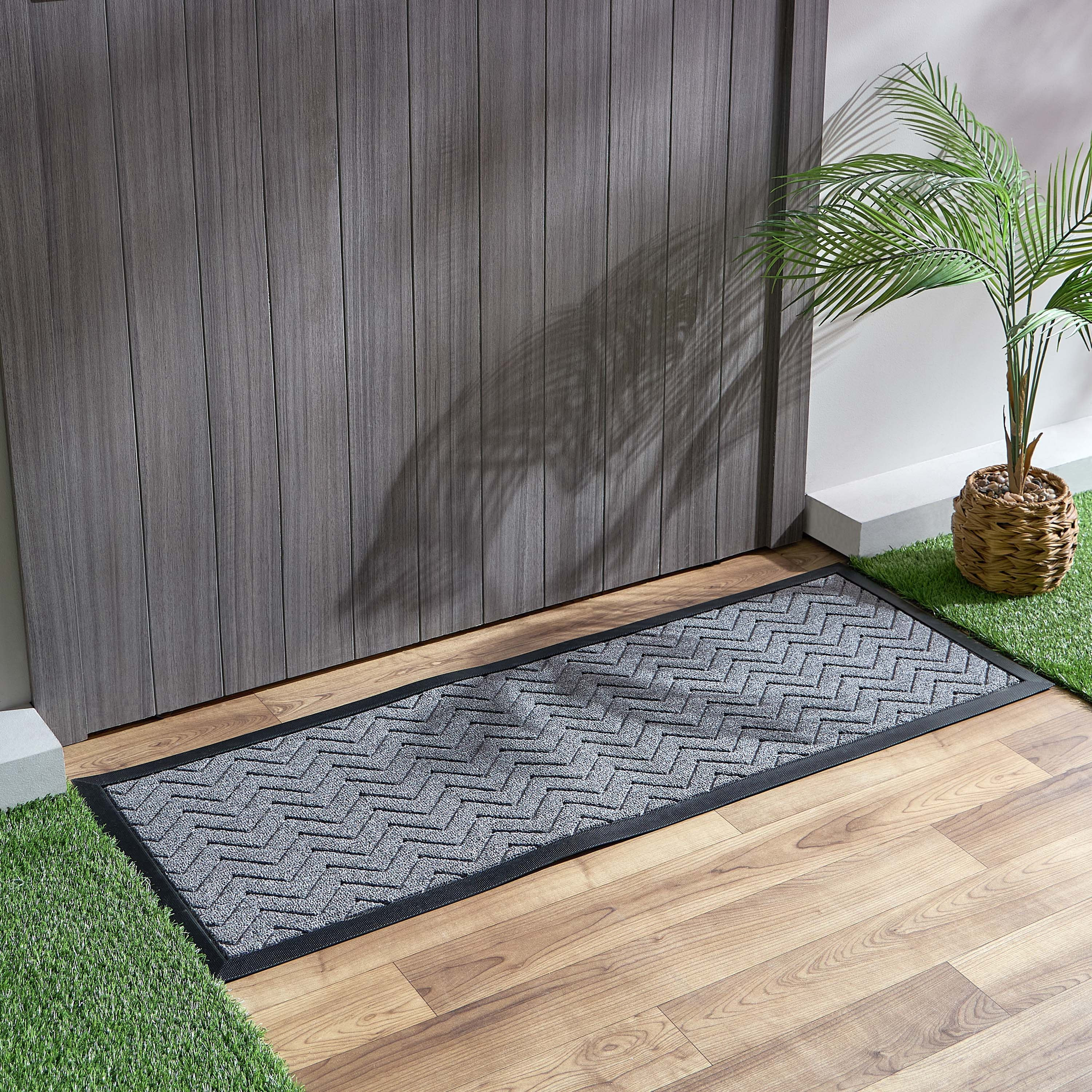 Chevron Anti-Skid Polypropylene Doormat - 45x120 cm-PROMO_HB_AE_B1G1_250925-image-1