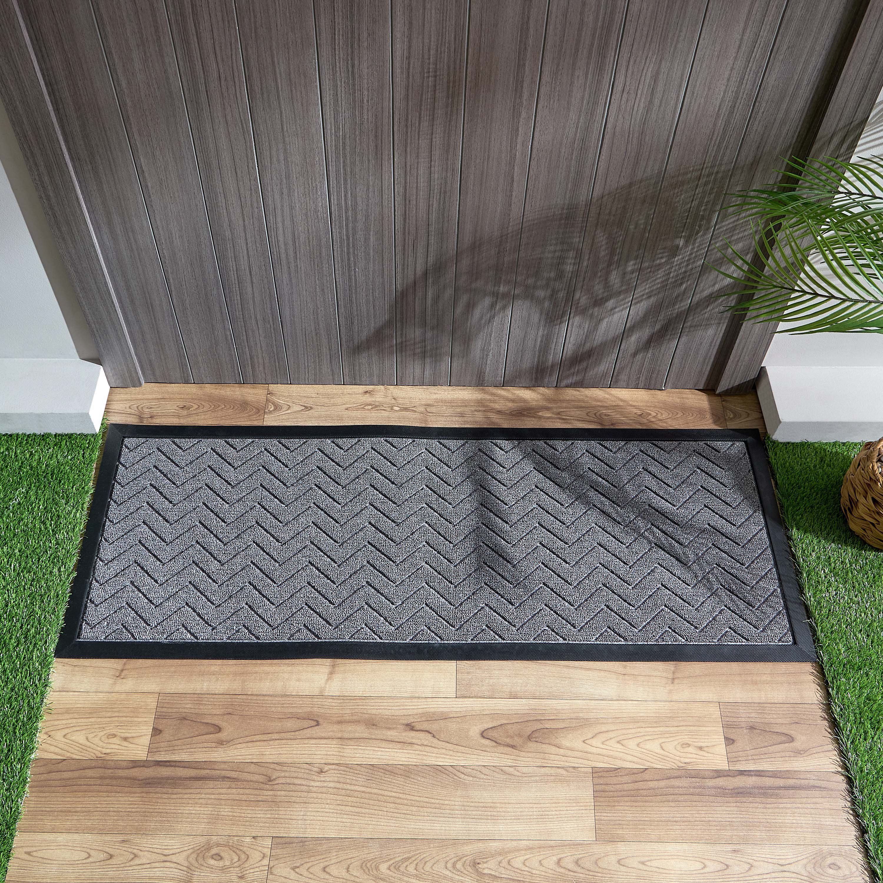 Chevron Anti-Skid Polypropylene Doormat - 45x120 cm-PROMO_HB_AE_B1G1_250925-image-2