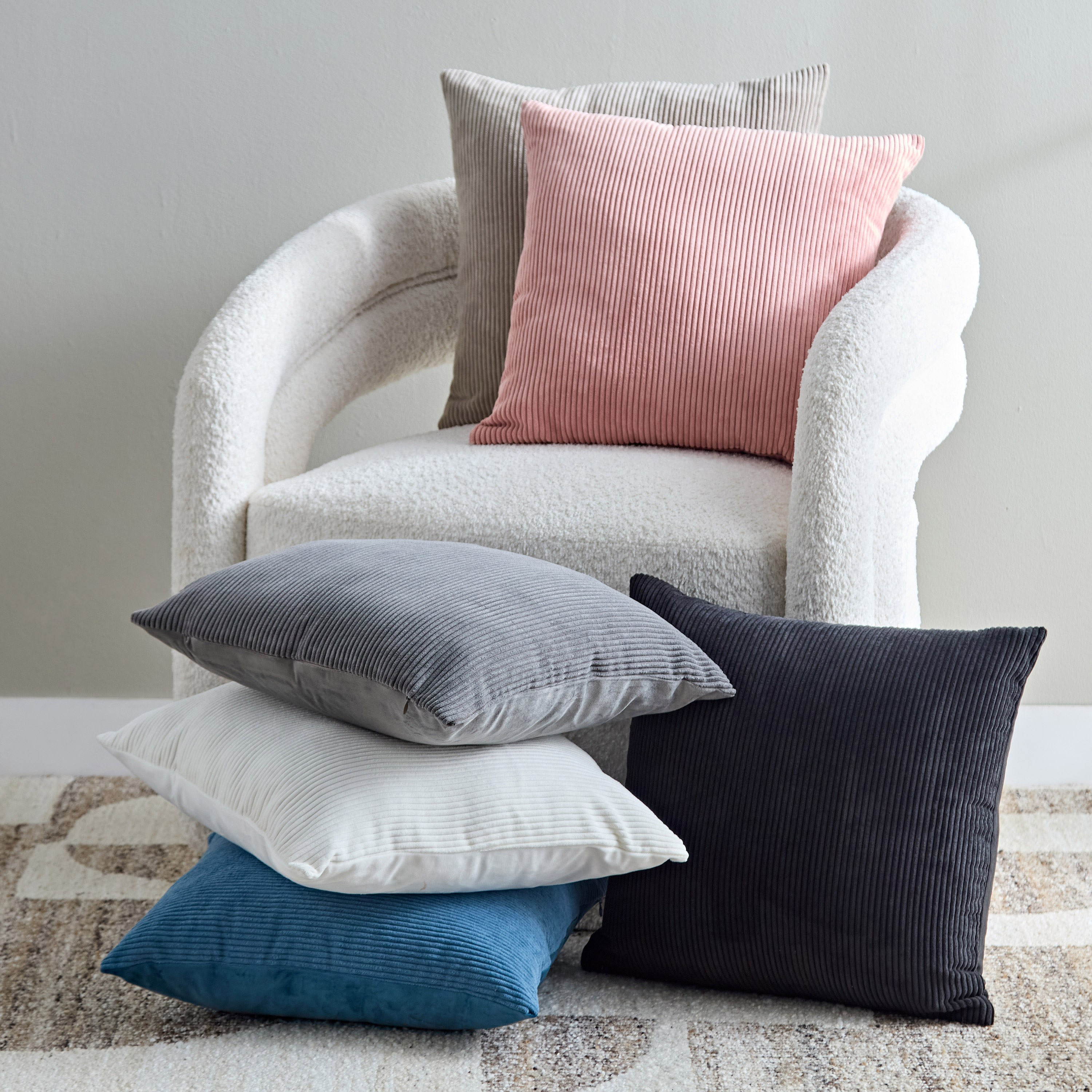 VelvetEase Corduroy Cushion Cover - 45x45 cm-hbxhomeware-cushionsandcovers-cushioncovers-image-4