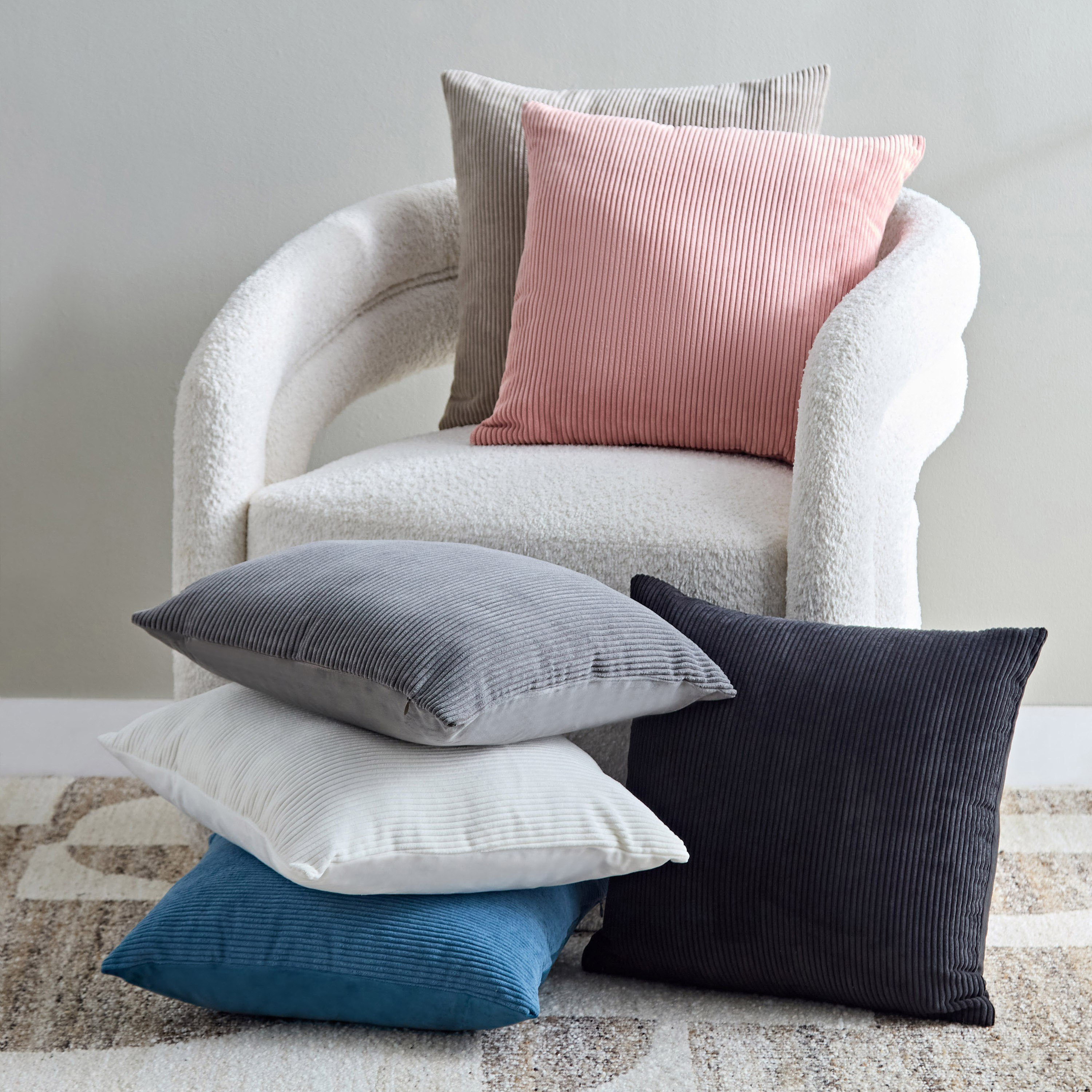 VelvetEase Corduroy Cushion Cover - 45x45 cm-hbxhomeware-cushionsandcovers-cushioncovers-image-4