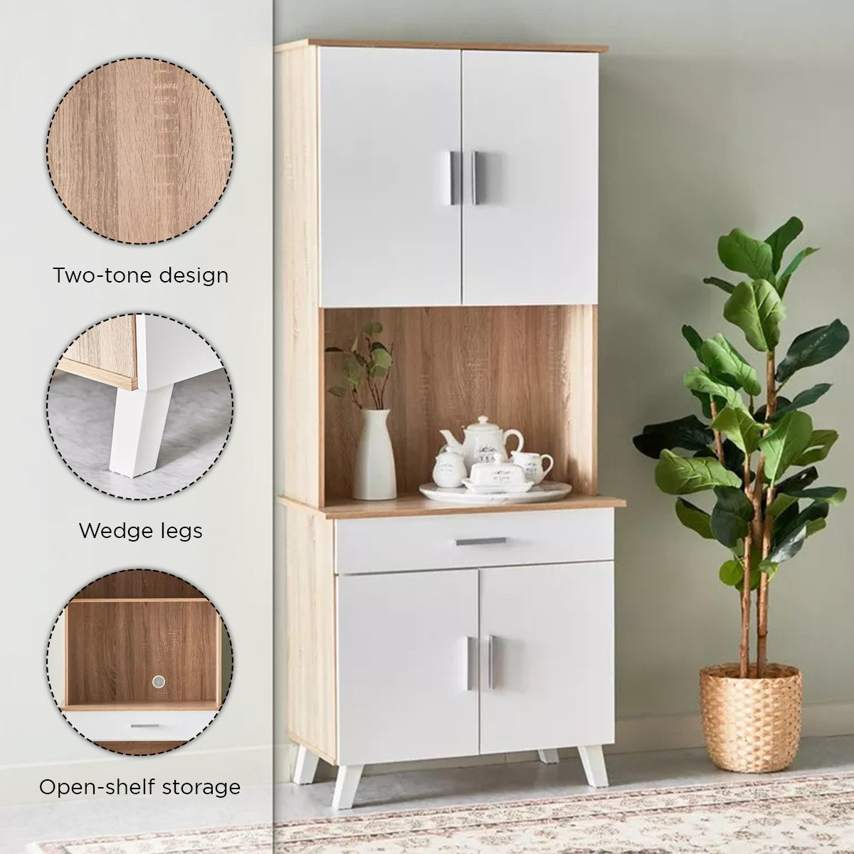 Alford 4-Door Kitchen Cabinet with Drawer-hbxfurniture-diningroom-buffetsandsideboards-image-14