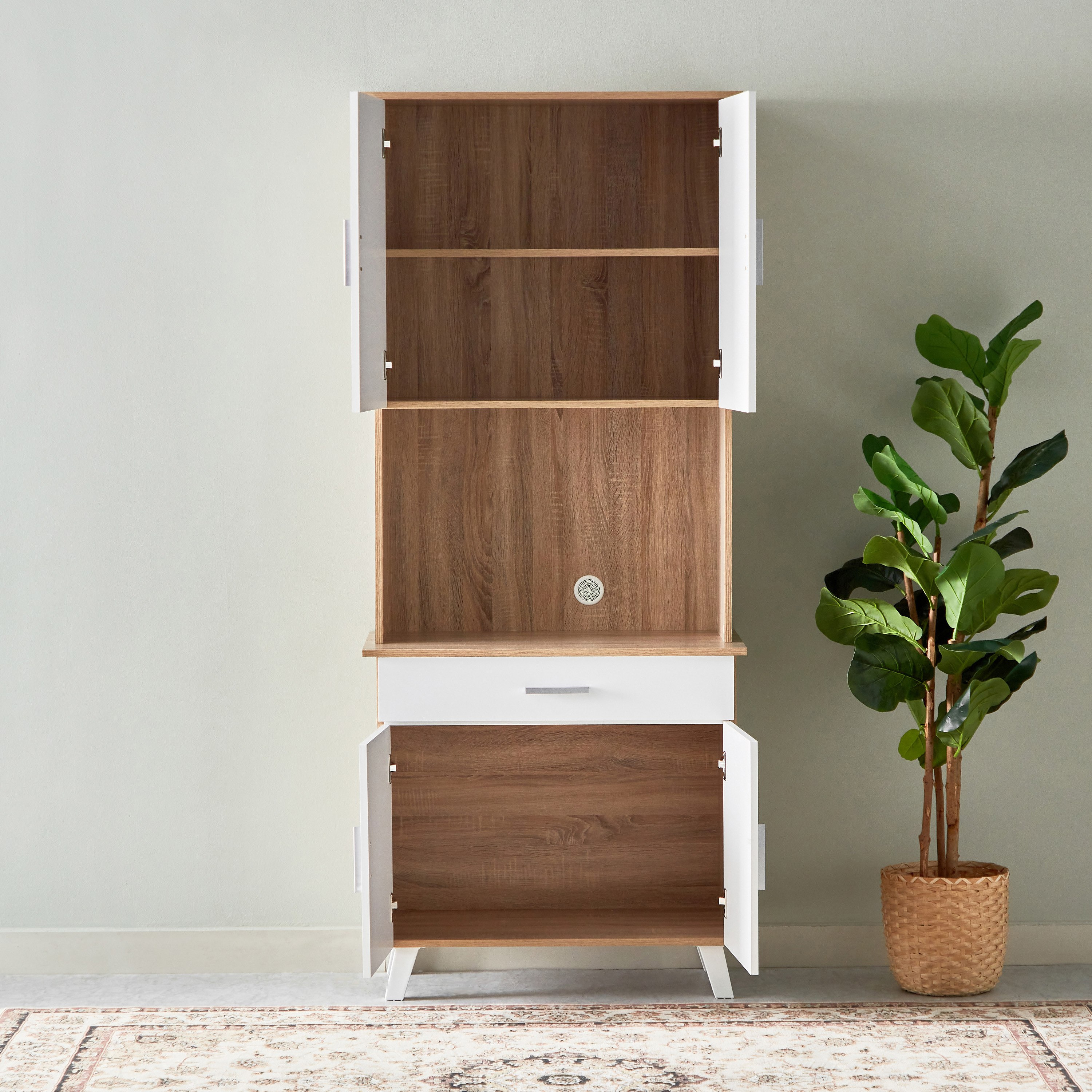Alford 4-Door Kitchen Cabinet with Drawer-hbxfurniture-diningroom-buffetsandsideboards-image-4