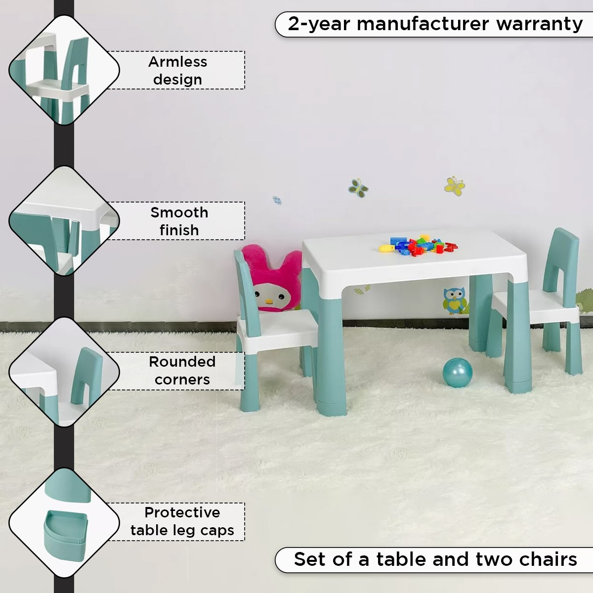 Iris Delta 2-Seater Kids' Table Set-hbxfurniture-desks-image-4