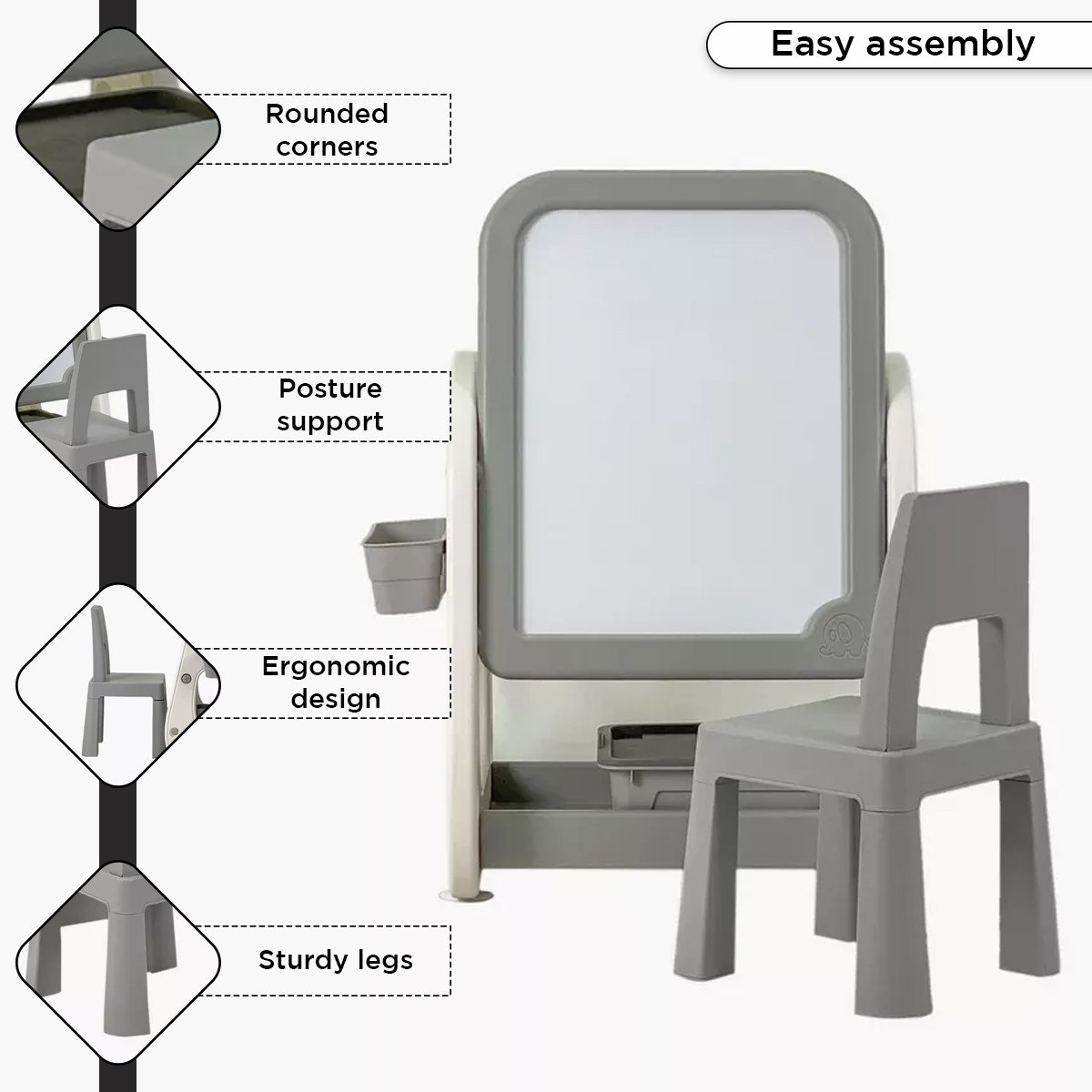 Iris Oslo 4-in-1 Building Block Study Table with Chair and Easel-hbxfurniture-desks-image-6