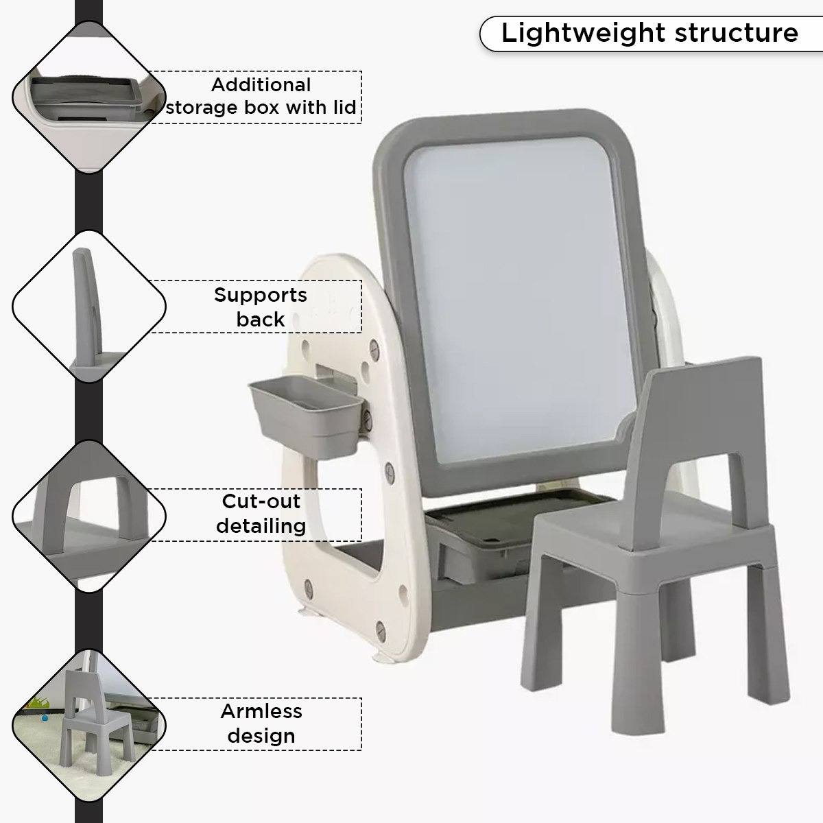 Iris Oslo 4-in-1 Building Block Study Table with Chair and Easel-hbxfurniture-desks-image-7